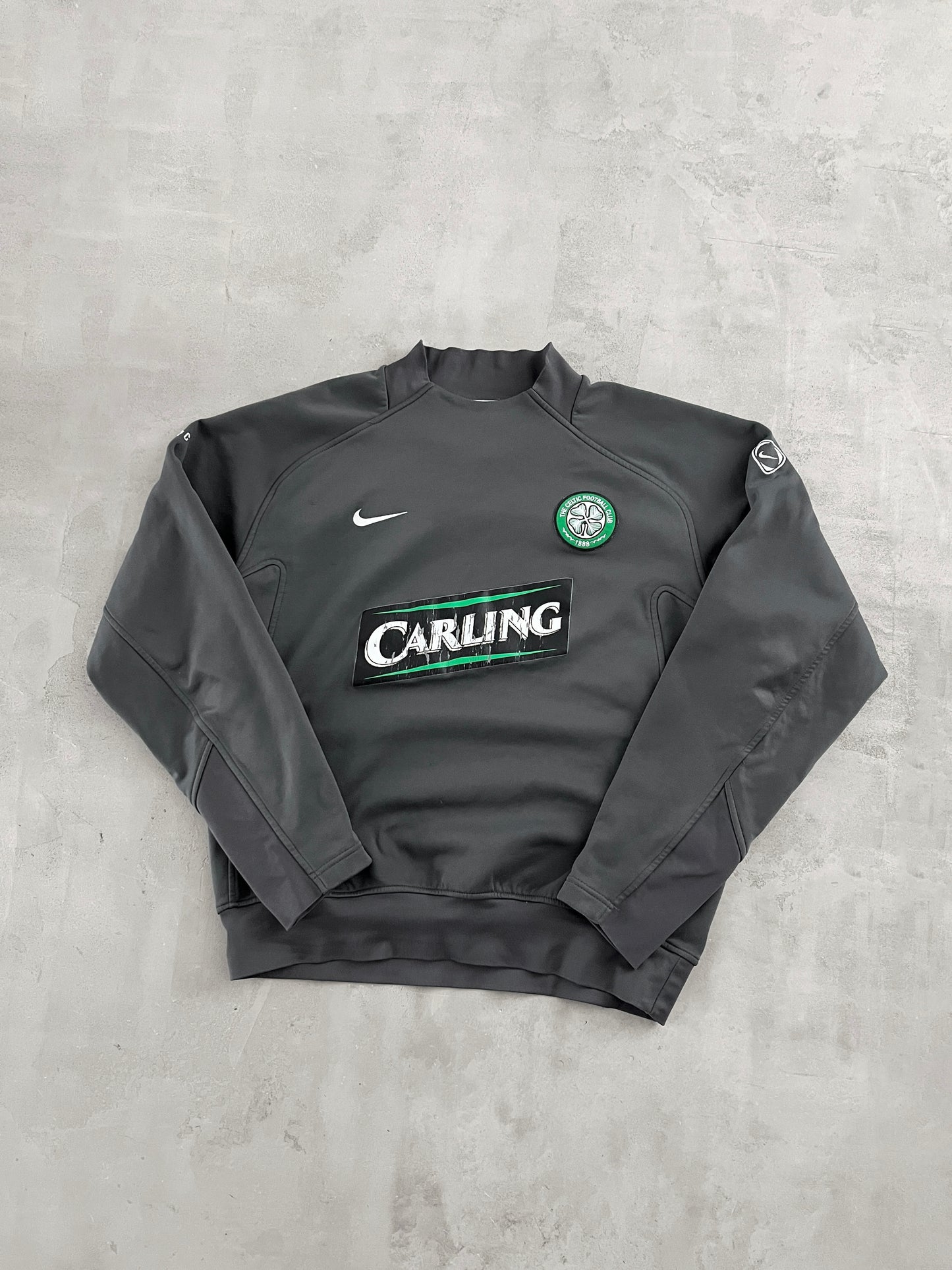 GREY CELTIC GLASGOW NIKE SWEATER - 2000S - L