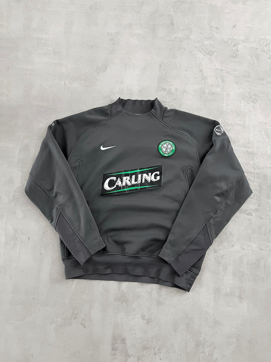 GREY CELTIC GLASGOW NIKE SWEATER - 2000S - L