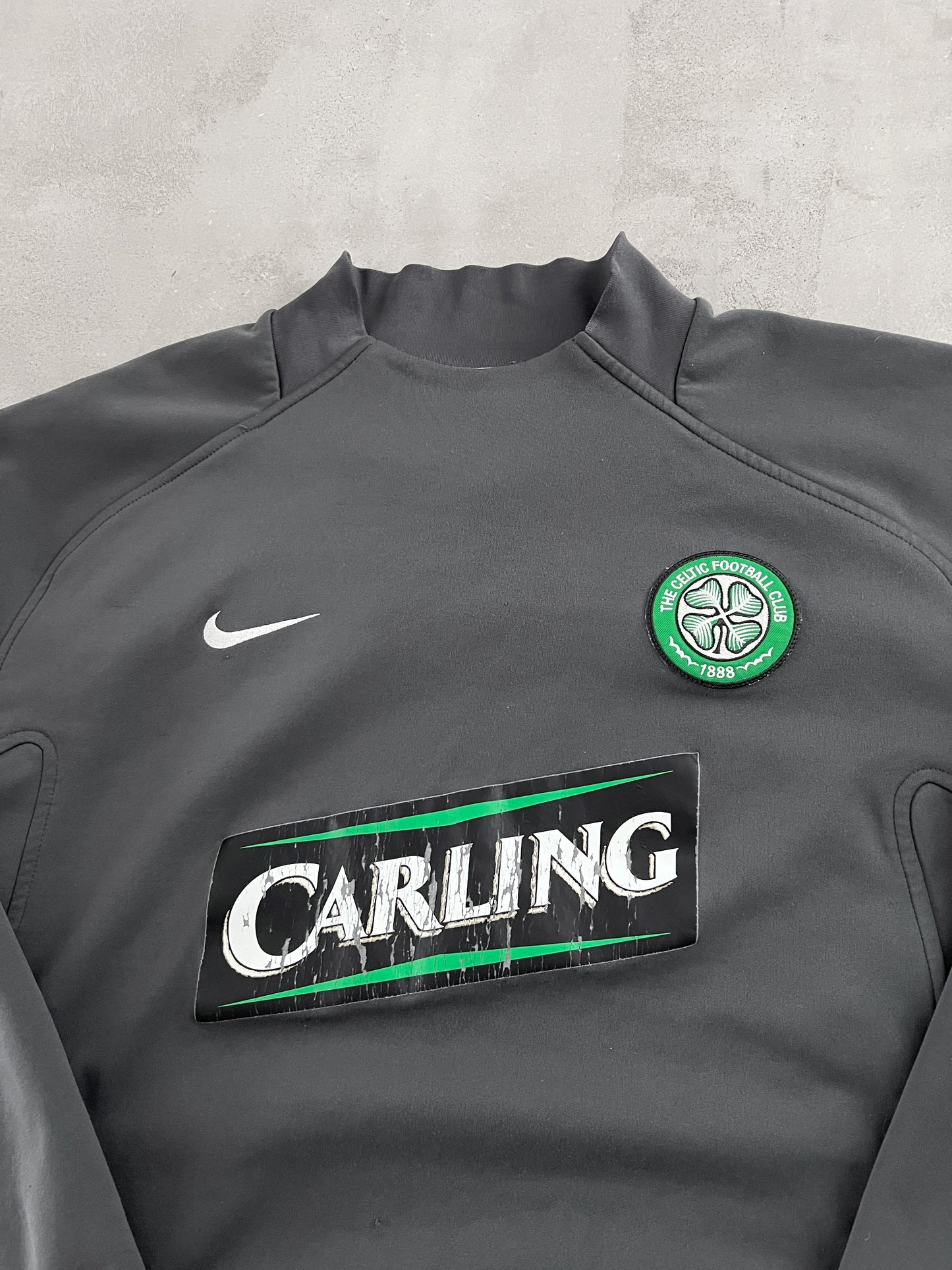 GREY CELTIC GLASGOW NIKE SWEATER - 2000S - L