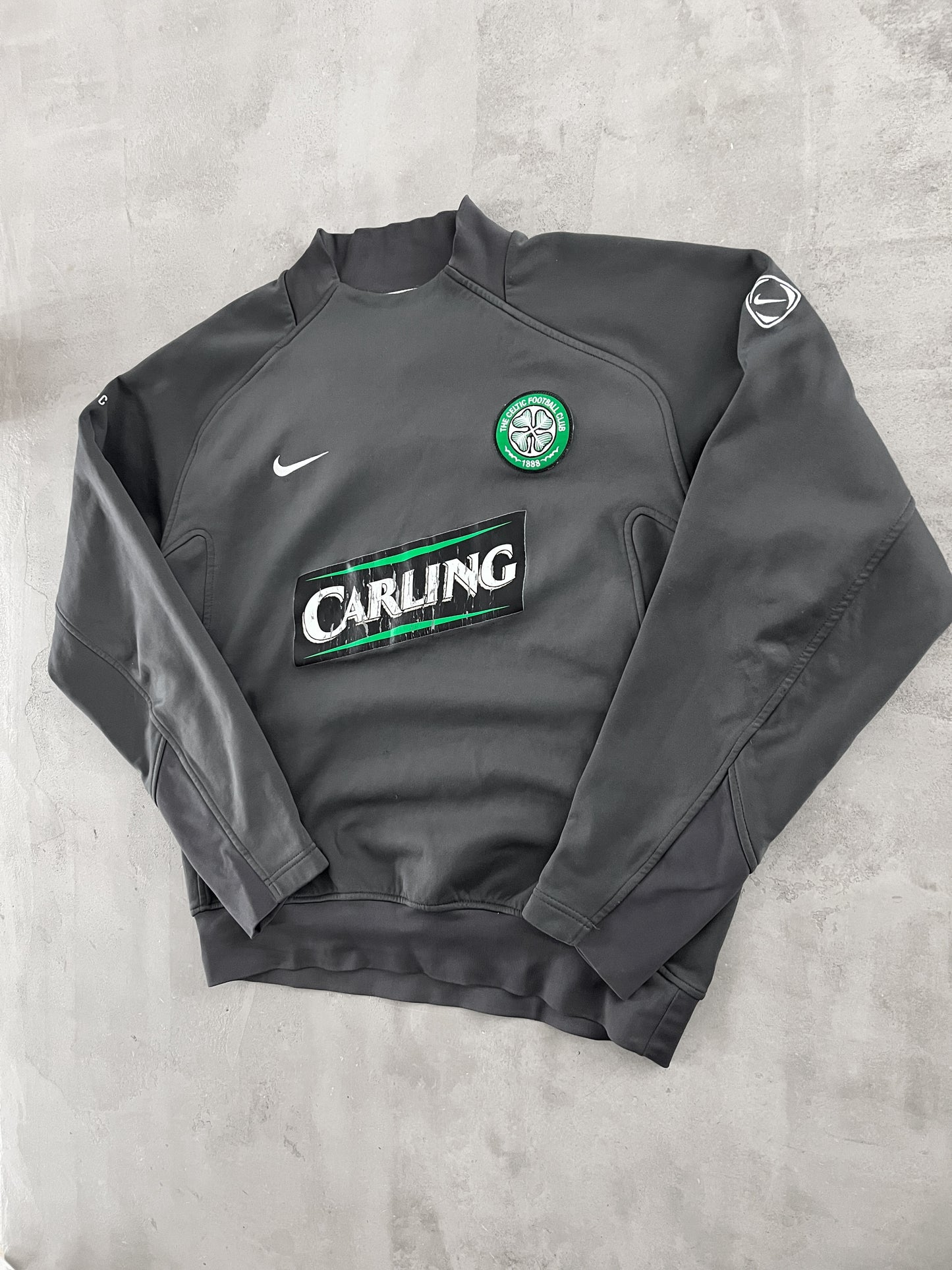 GREY CELTIC GLASGOW NIKE SWEATER - 2000S - L