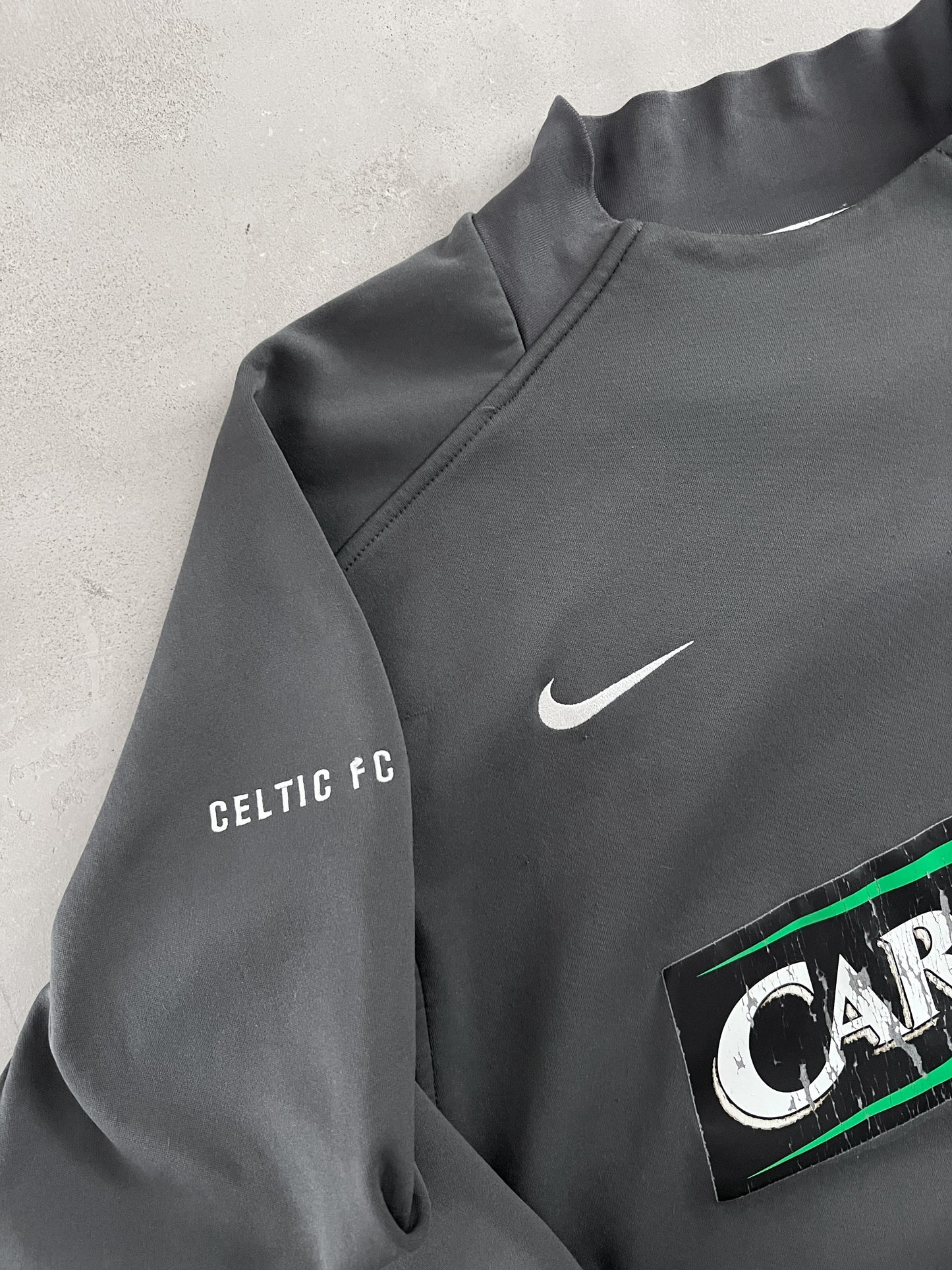 GREY CELTIC GLASGOW NIKE SWEATER - 2000S - L