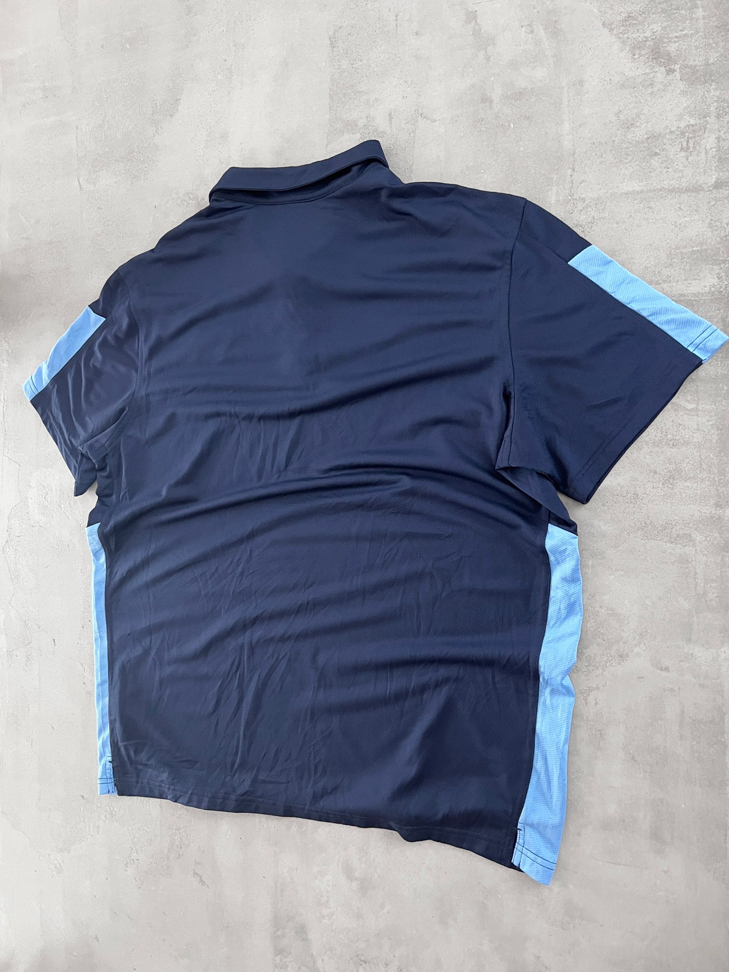 NAVY/BABY BLUE NIKE UNC POLO - 2000S - XXL