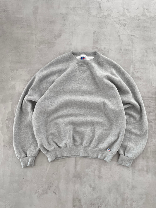 GREY RUSSELL ATHLETICS SWEATER - 1990S - XL/L