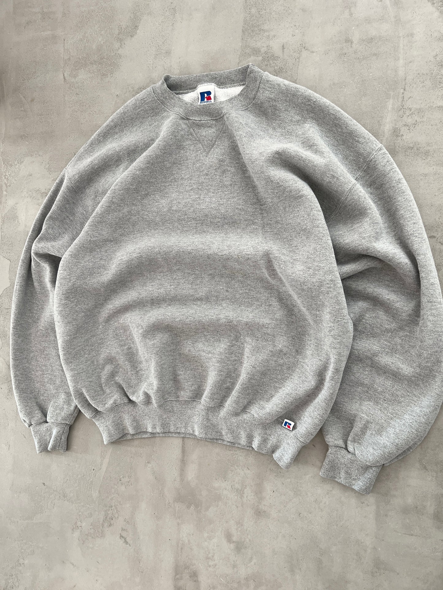 GREY RUSSELL ATHLETICS SWEATER - 1990S - XL/L