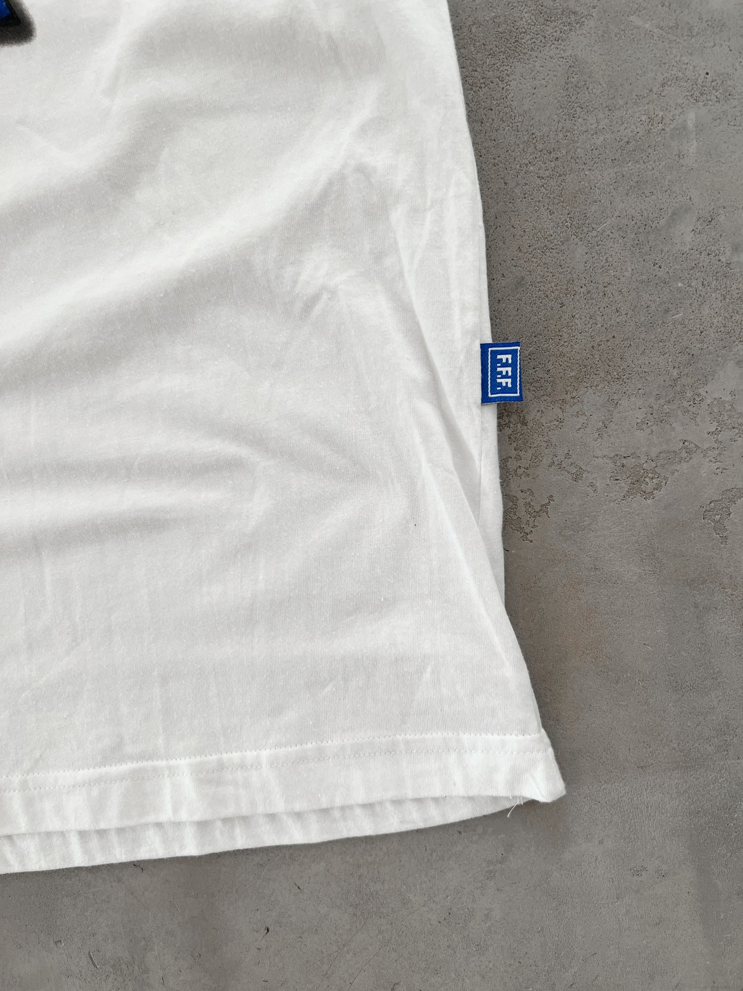 WHITE FRANCE FOOTBALL TEE - 2002 - L