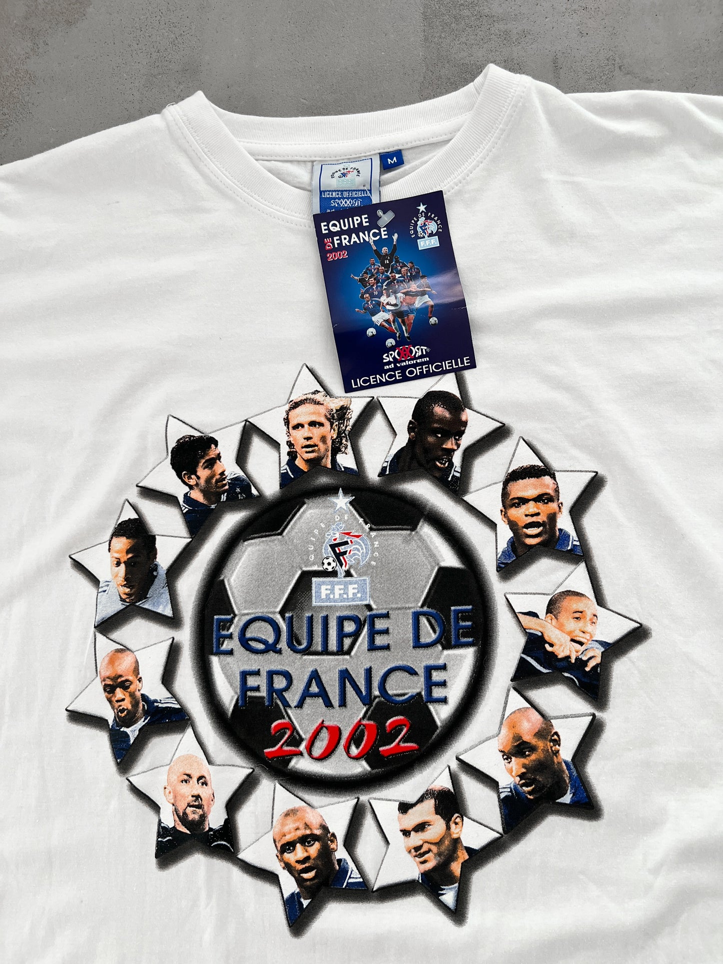 WHITE FRANCE FOOTBALL TEE - 2002 - L