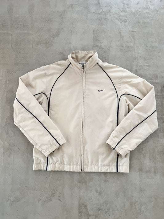 CREME NIKE TRACK JACKET - 2000S - M