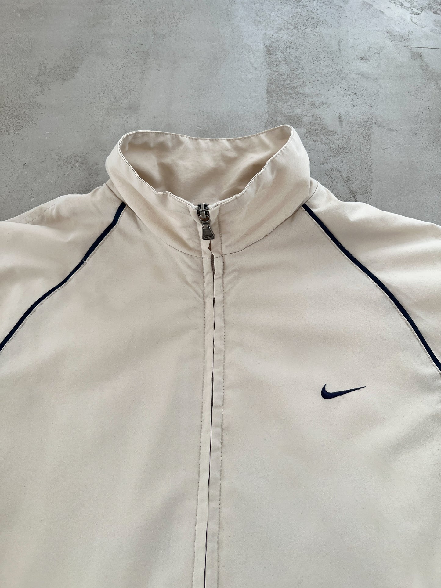 CREME NIKE TRACK JACKET - 2000S - M