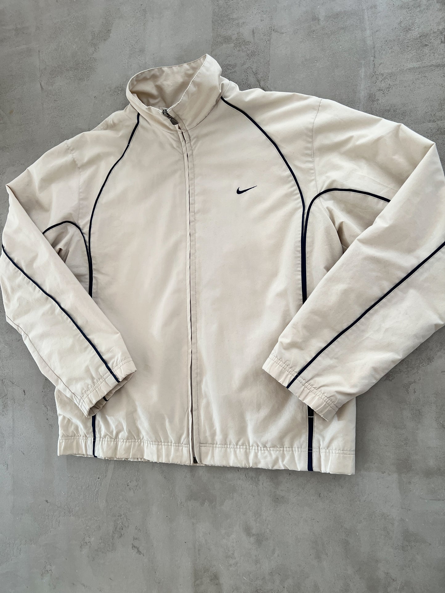 CREME NIKE TRACK JACKET - 2000S - M