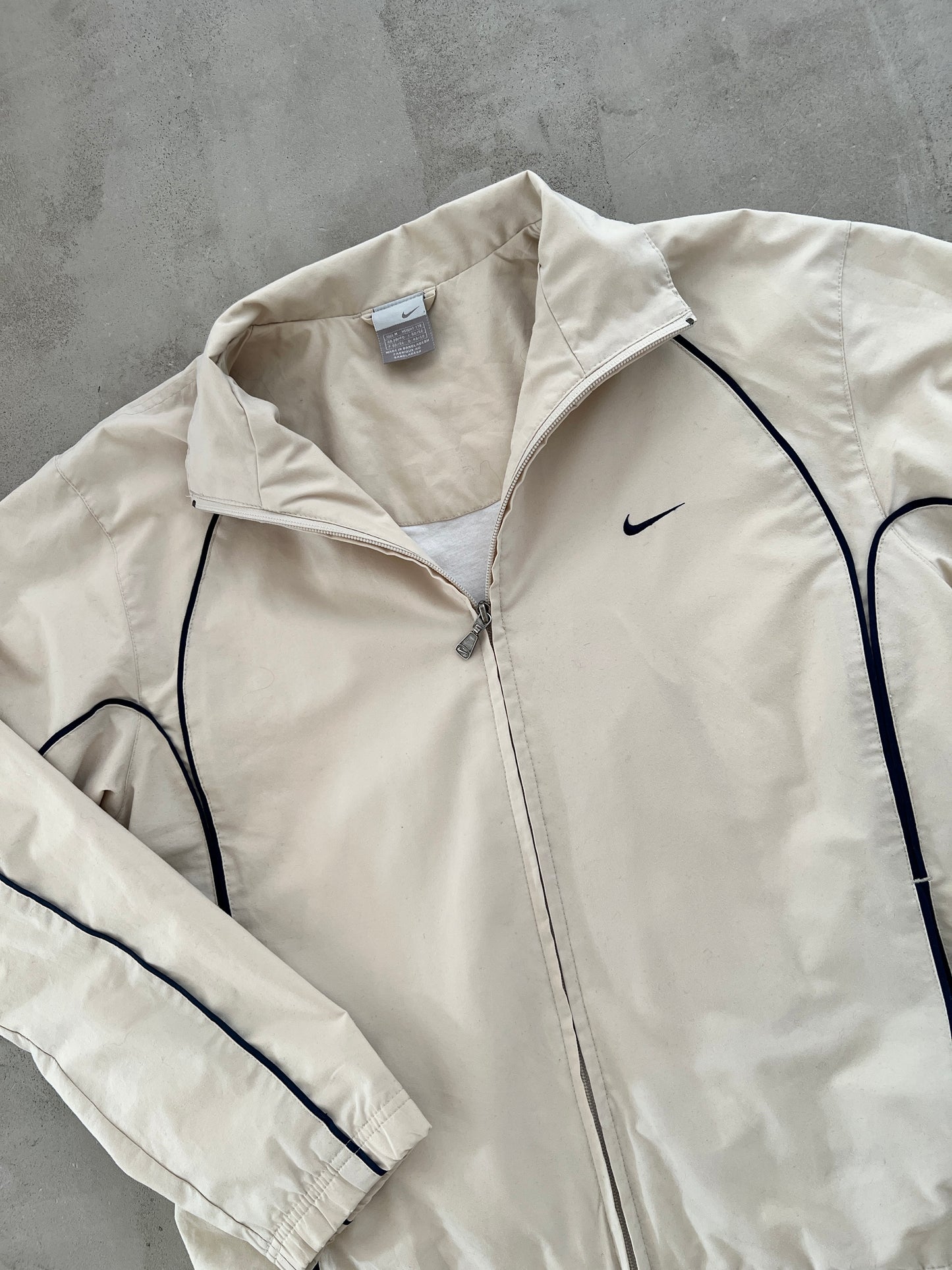 CREME NIKE TRACK JACKET - 2000S - M