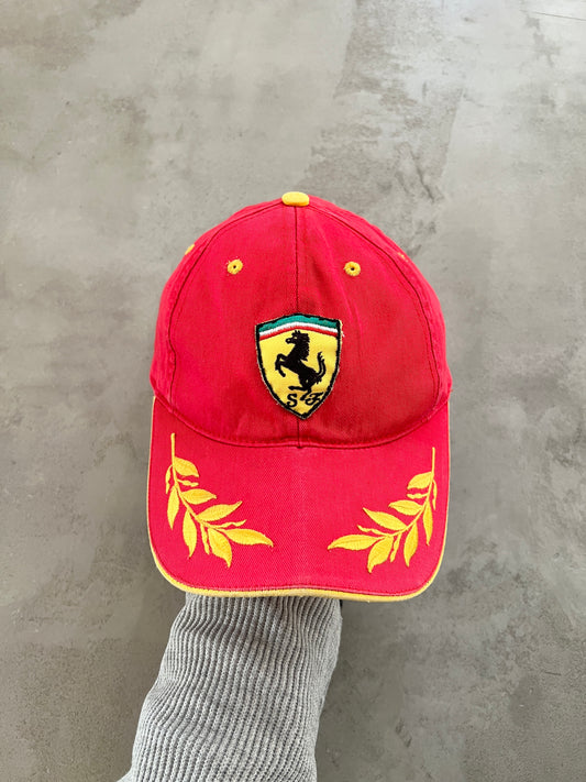 RED FERRARI CAP - 1990S