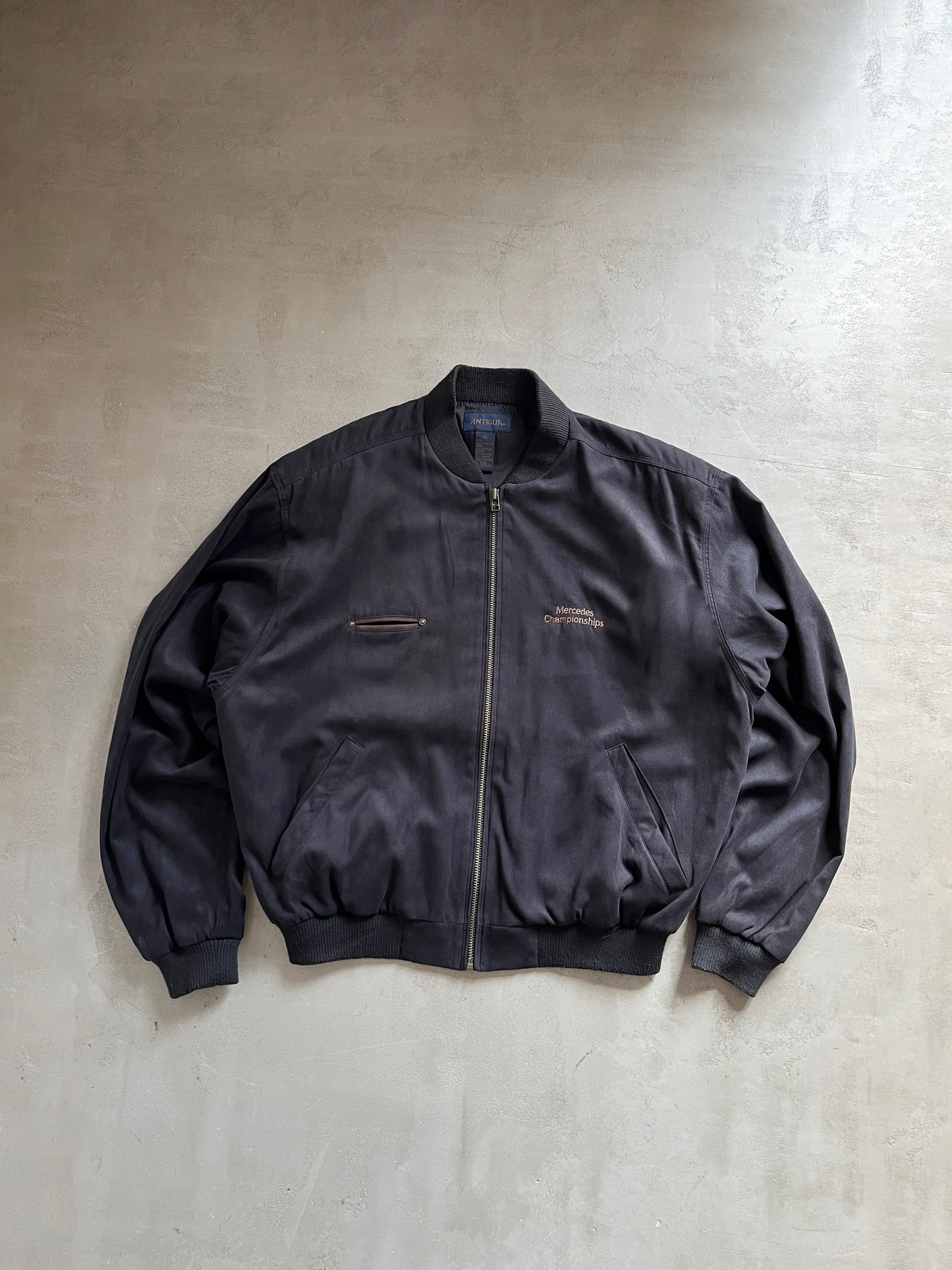 BLACK MERCEDES BENZ JACKET - 1990S - L