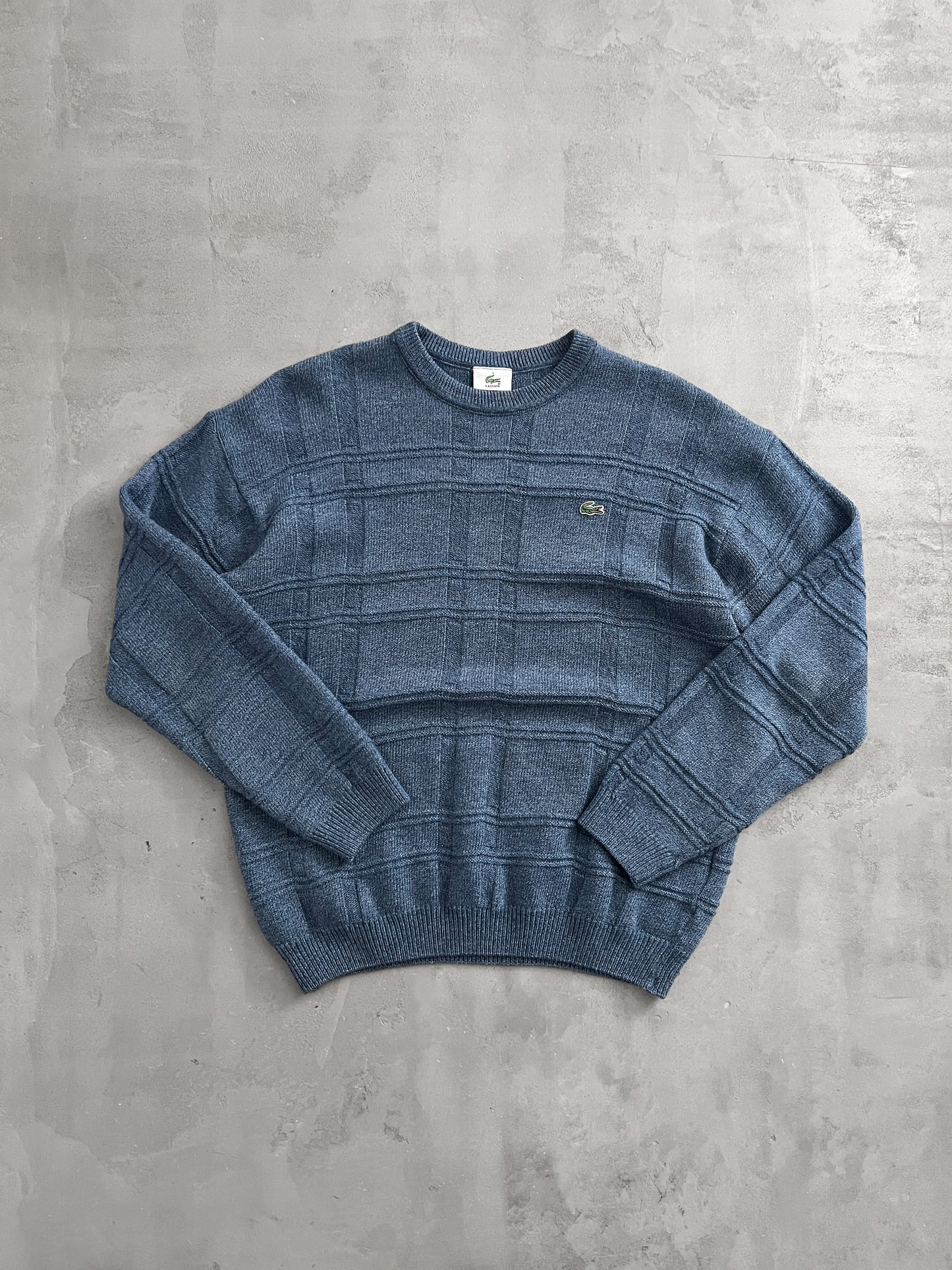 SLATE BLUE LACOSTE KNIT - 2000S - M