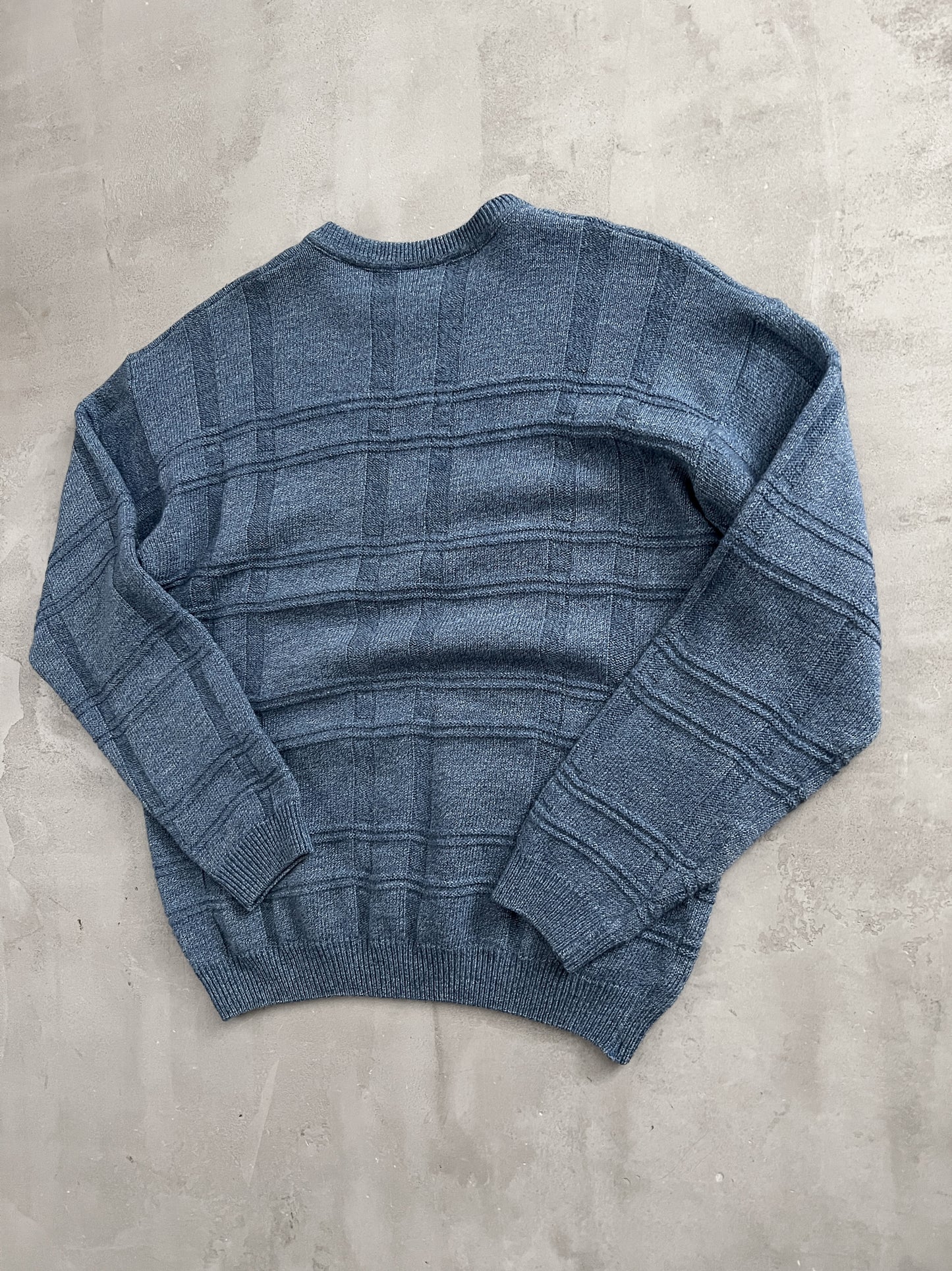 SLATE BLUE LACOSTE KNIT - 2000S - M