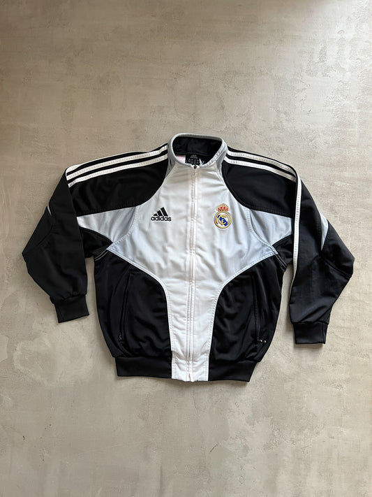GREY REAL MADRID TRACK JACKET - 2000S - XS