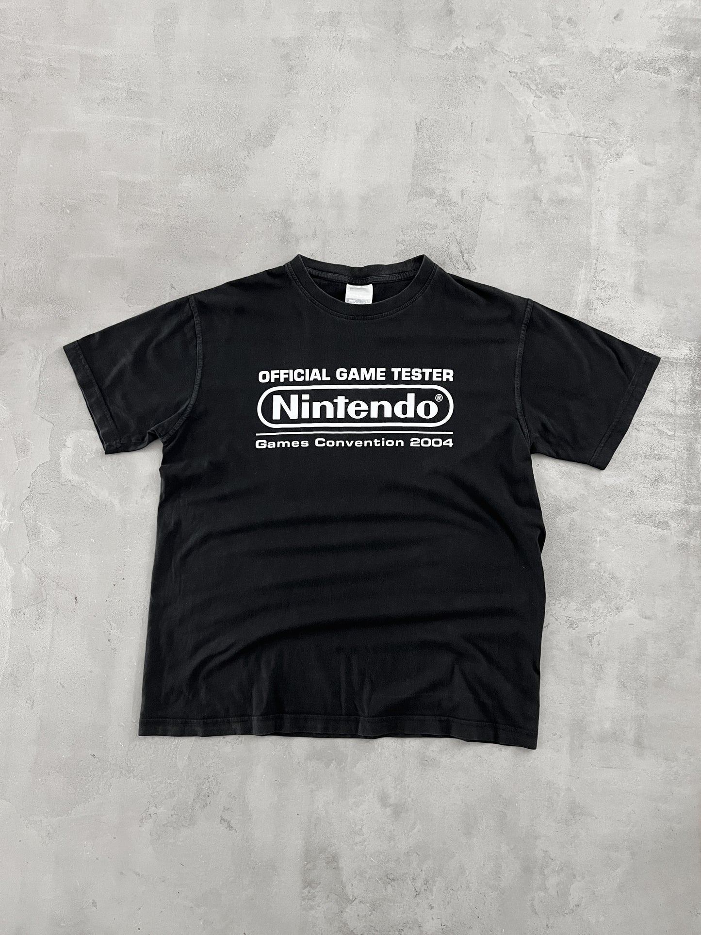 BLACK NINTENDO PROMO TEE - 2004 - L
