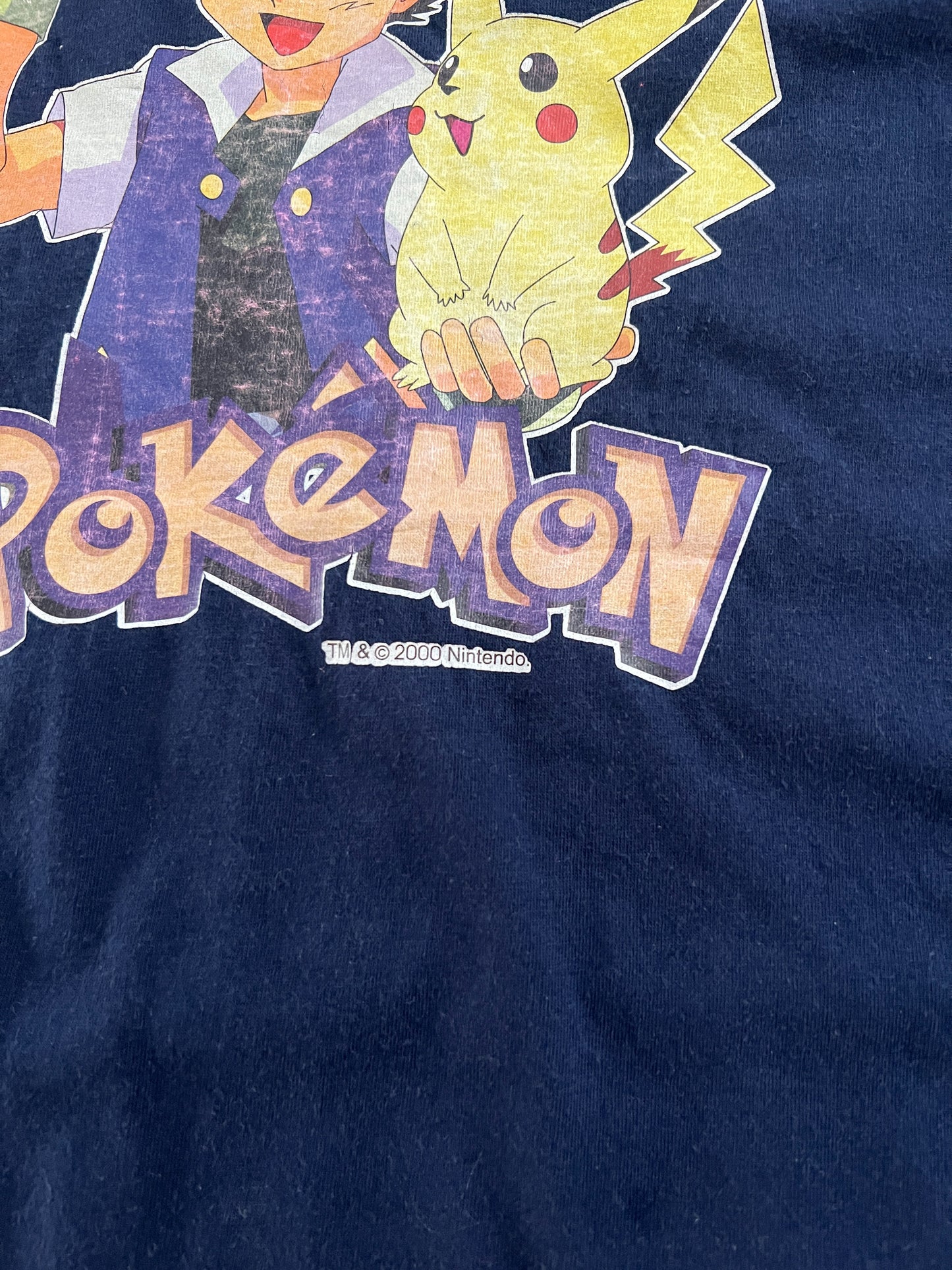 NAVY POKEMON NINTENDO TEE - 2000 - L