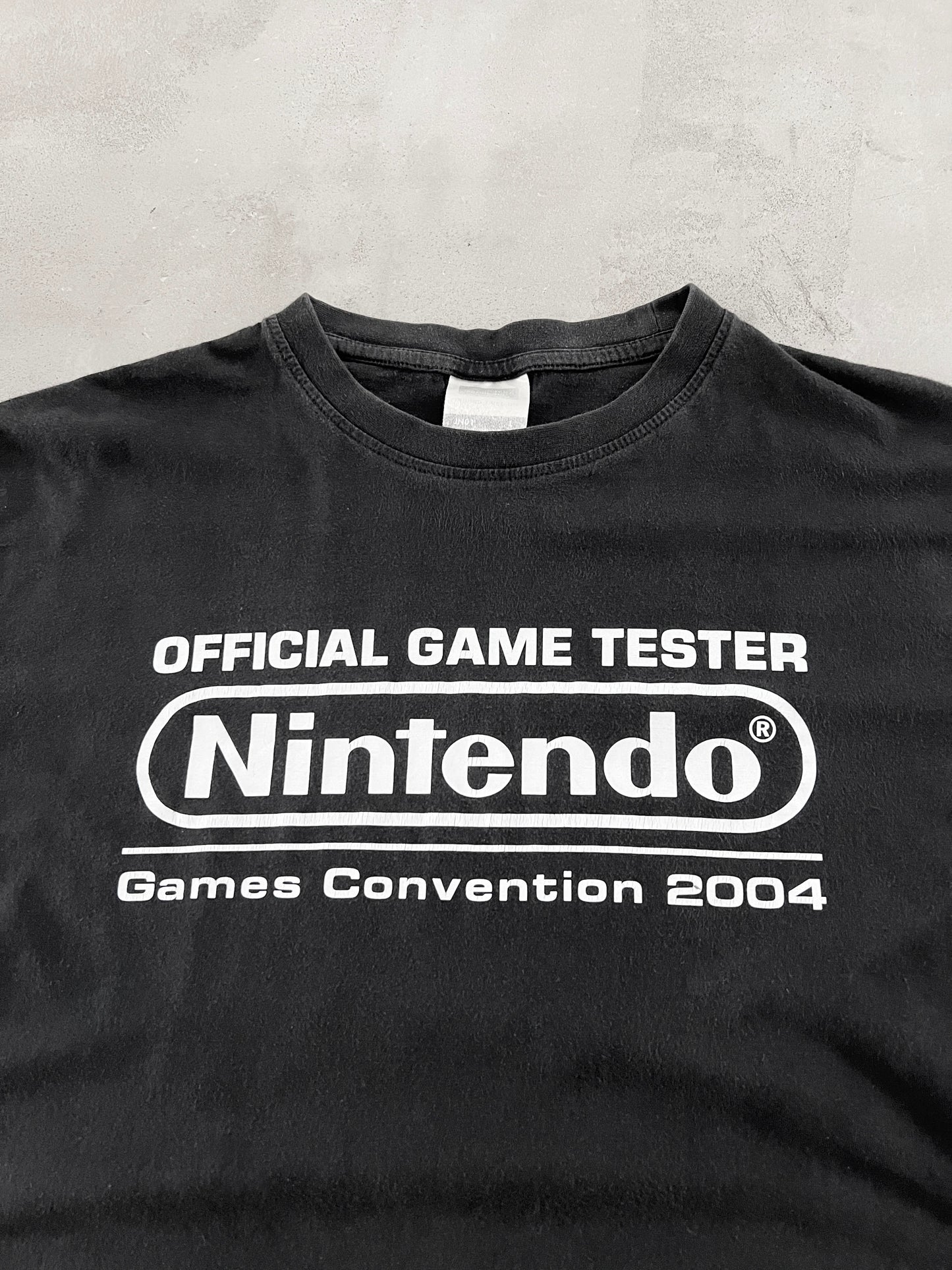 BLACK NINTENDO PROMO TEE - 2004 - L