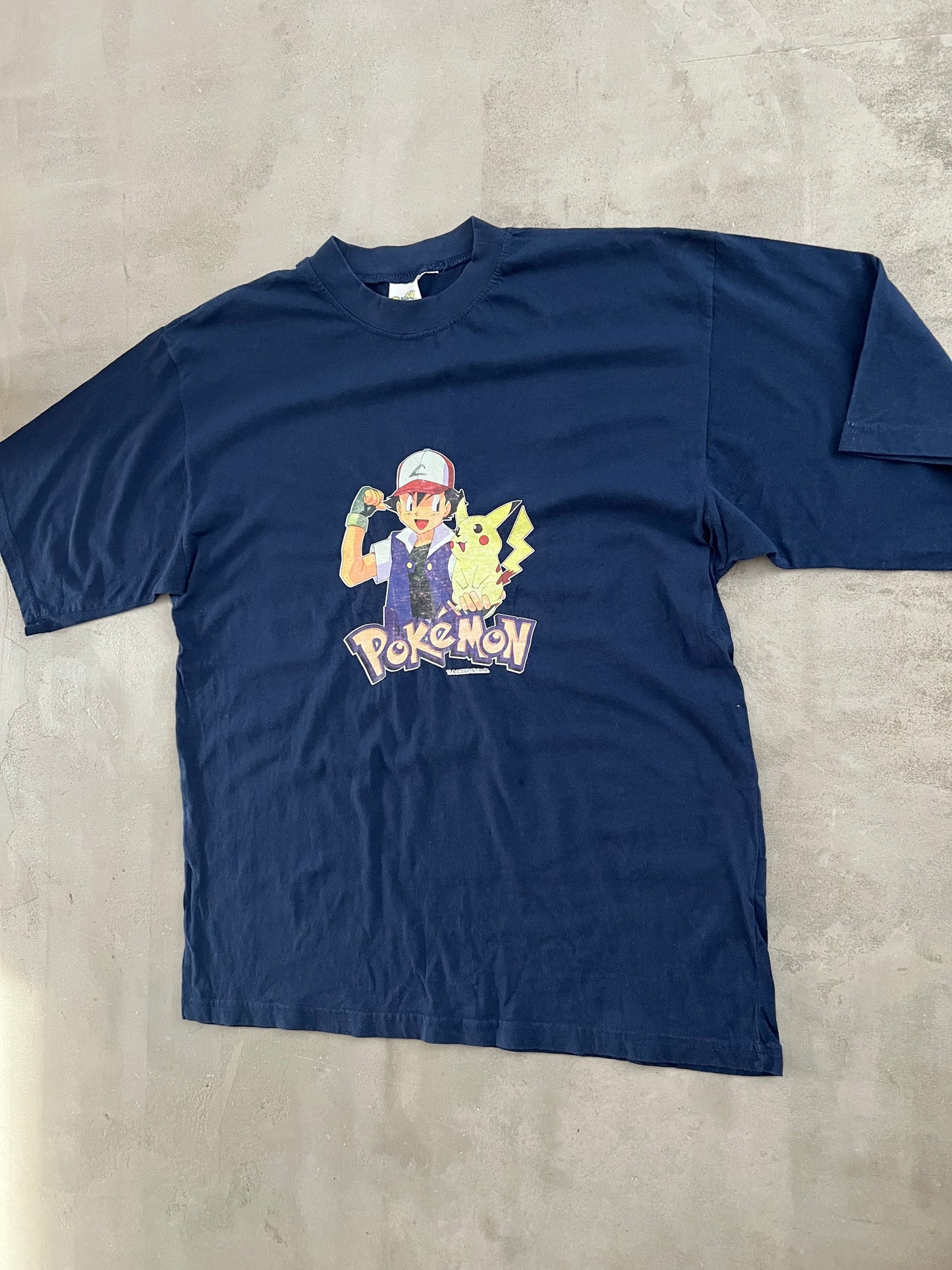 NAVY POKEMON NINTENDO TEE - 2000 - L