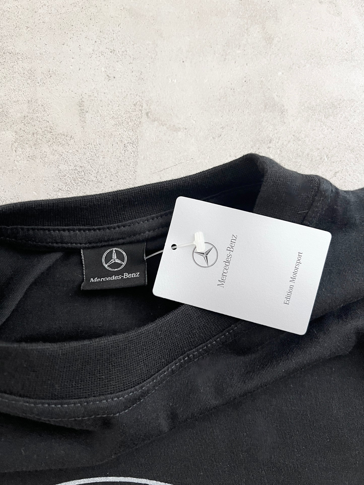 BLACK MERCEDES BENZ DTM RACING TEE - 2000S - L/XL