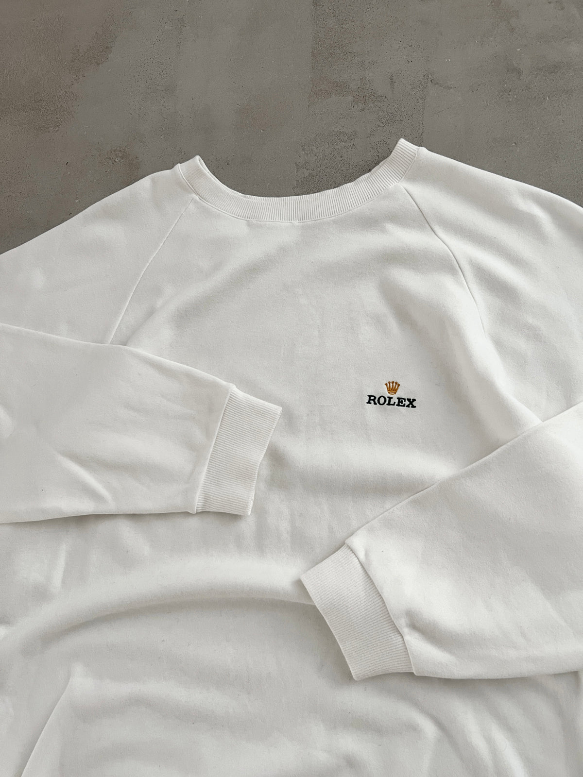WHITE ROLEX SWEATER - 2000S - M