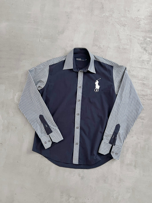 NAVY RALPH LAUREN SHIRT - 2000S - M