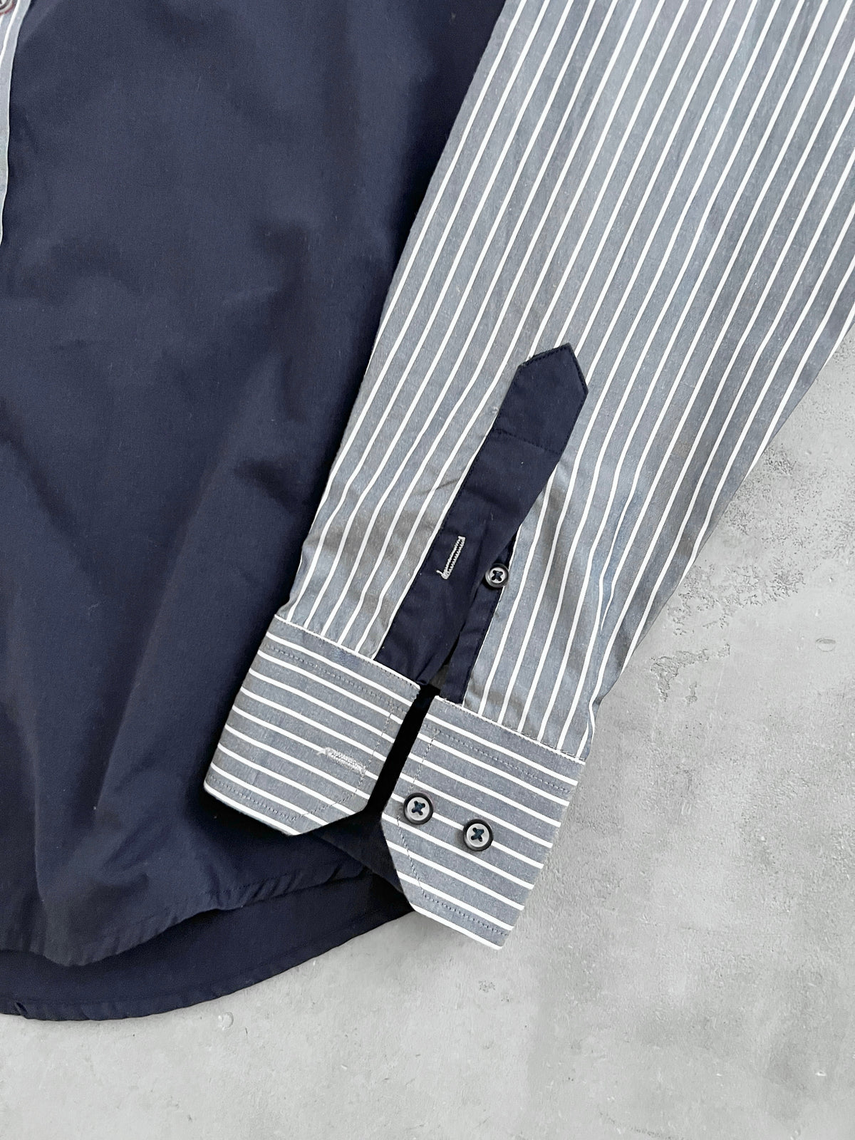 NAVY RALPH LAUREN SHIRT - 2000S - M