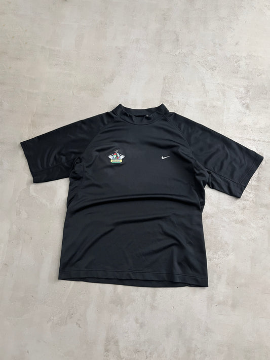 BLACK NIKE GOLF CLUB GERMANY TEE - 2000S - L