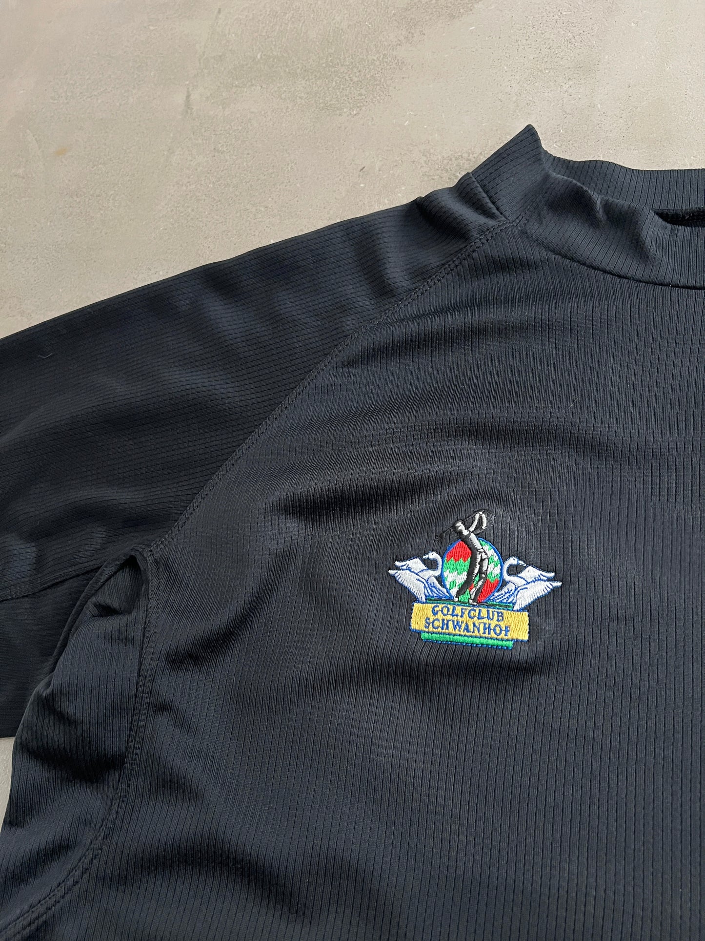 BLACK NIKE GOLF CLUB GERMANY TEE - 2000S - L