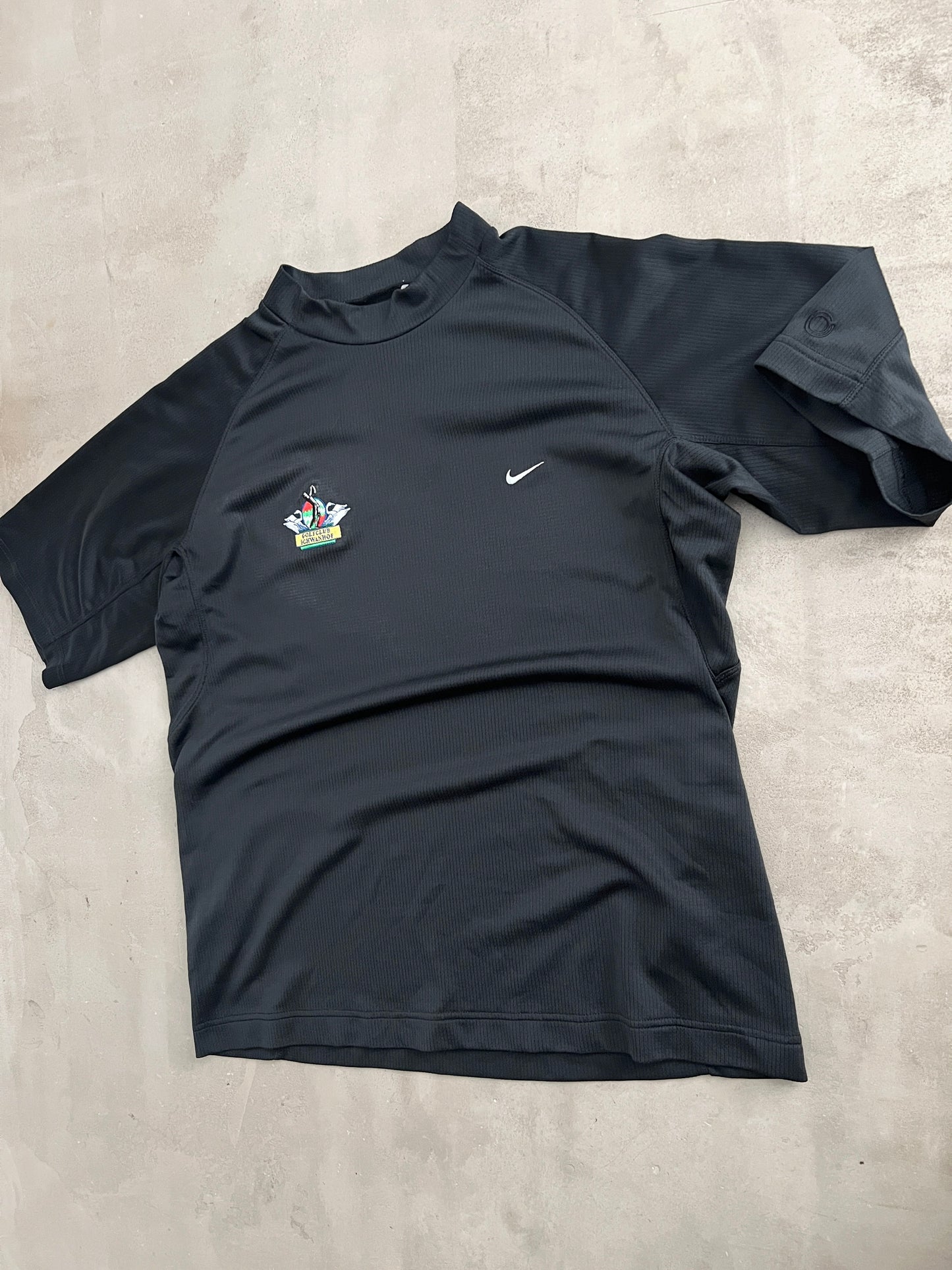 BLACK NIKE GOLF CLUB GERMANY TEE - 2000S - L