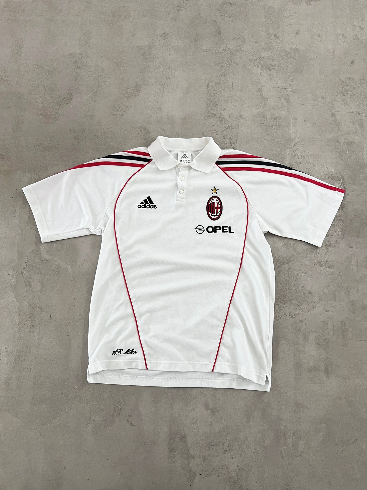 WHITE AC MILAN POLO - 2000S - L/M