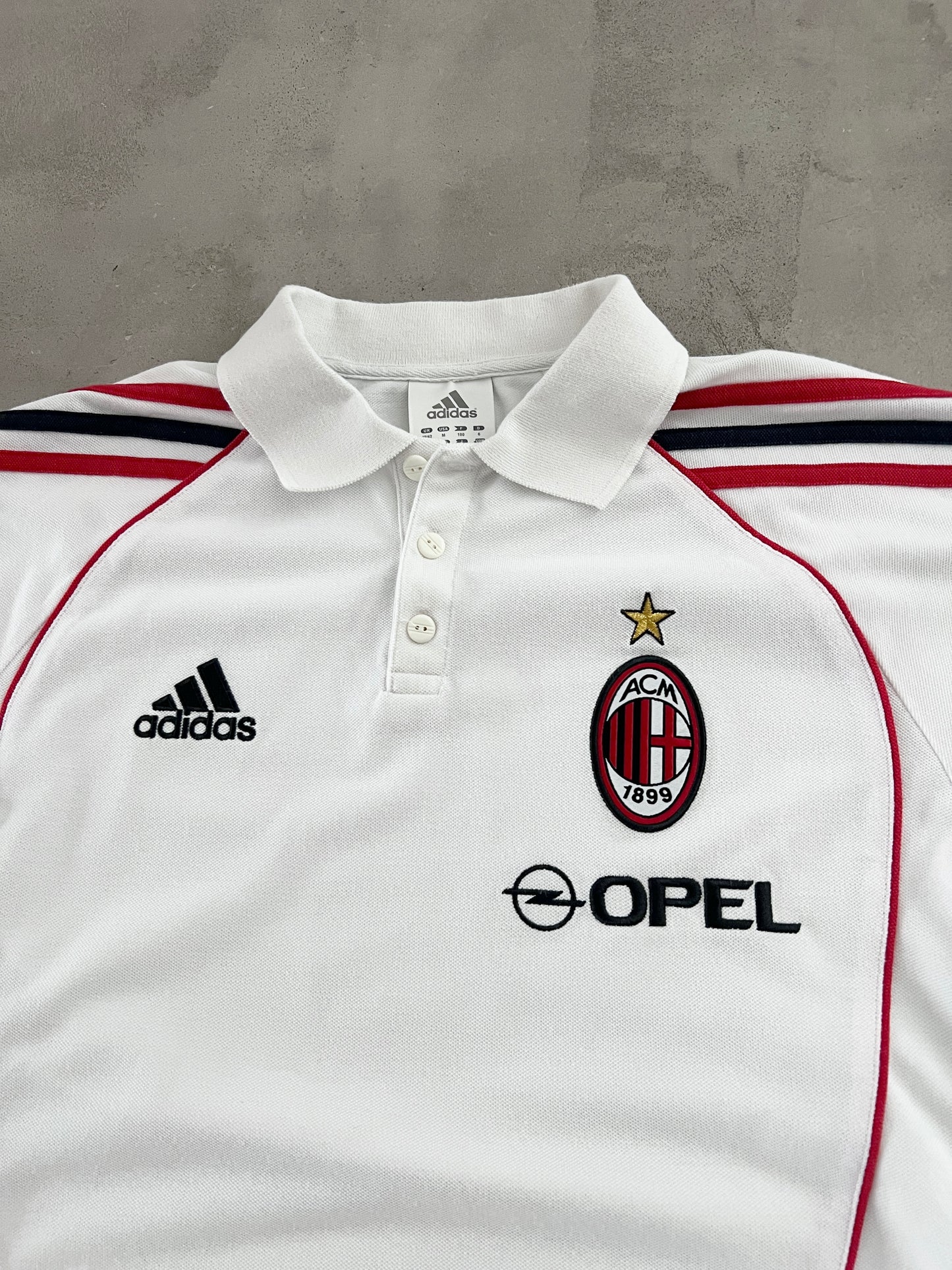 WHITE AC MILAN POLO - 2000S - L/M