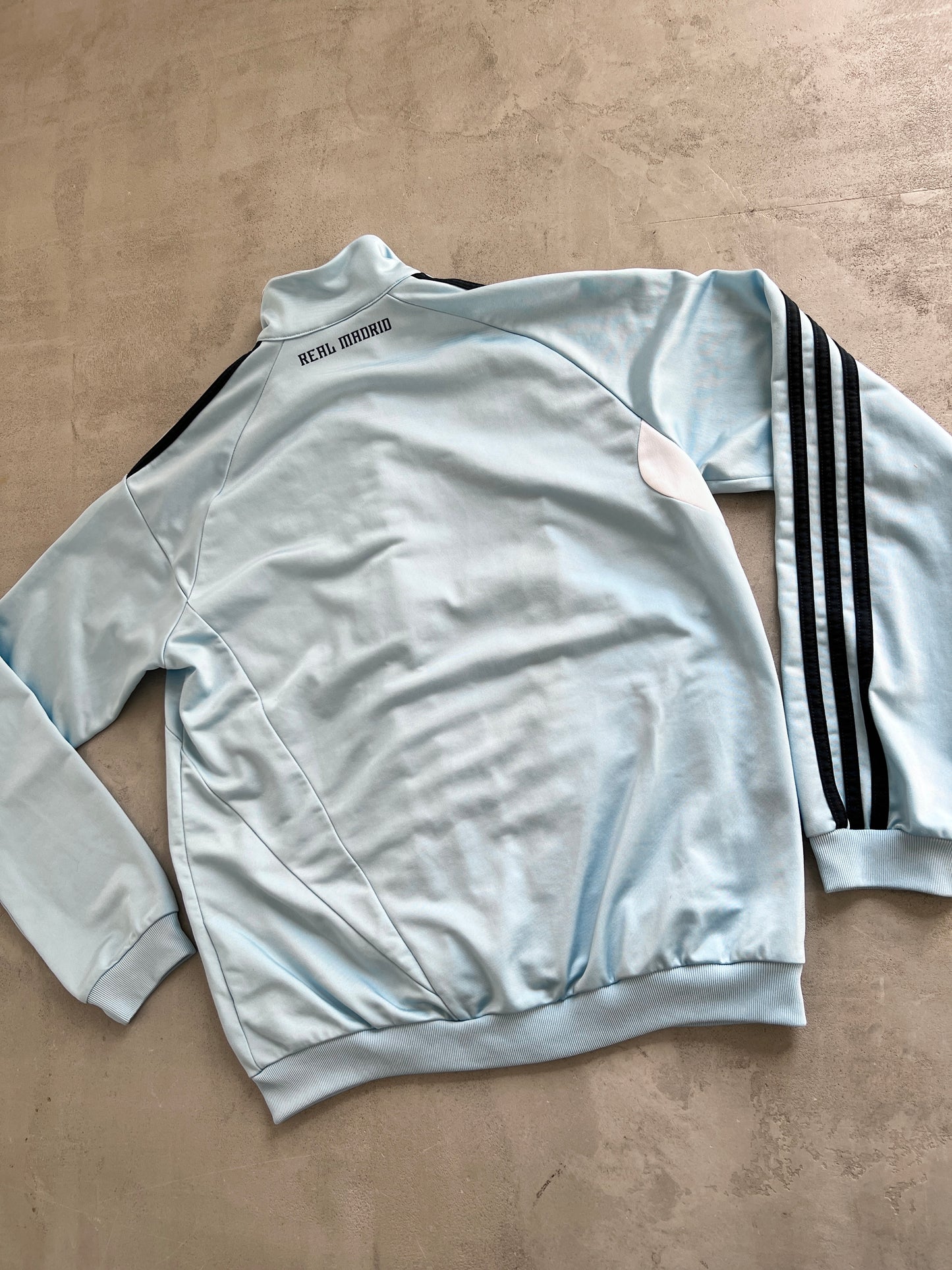 BABY BLUE REAL MADRID TRACK JACKET - 2000S - S