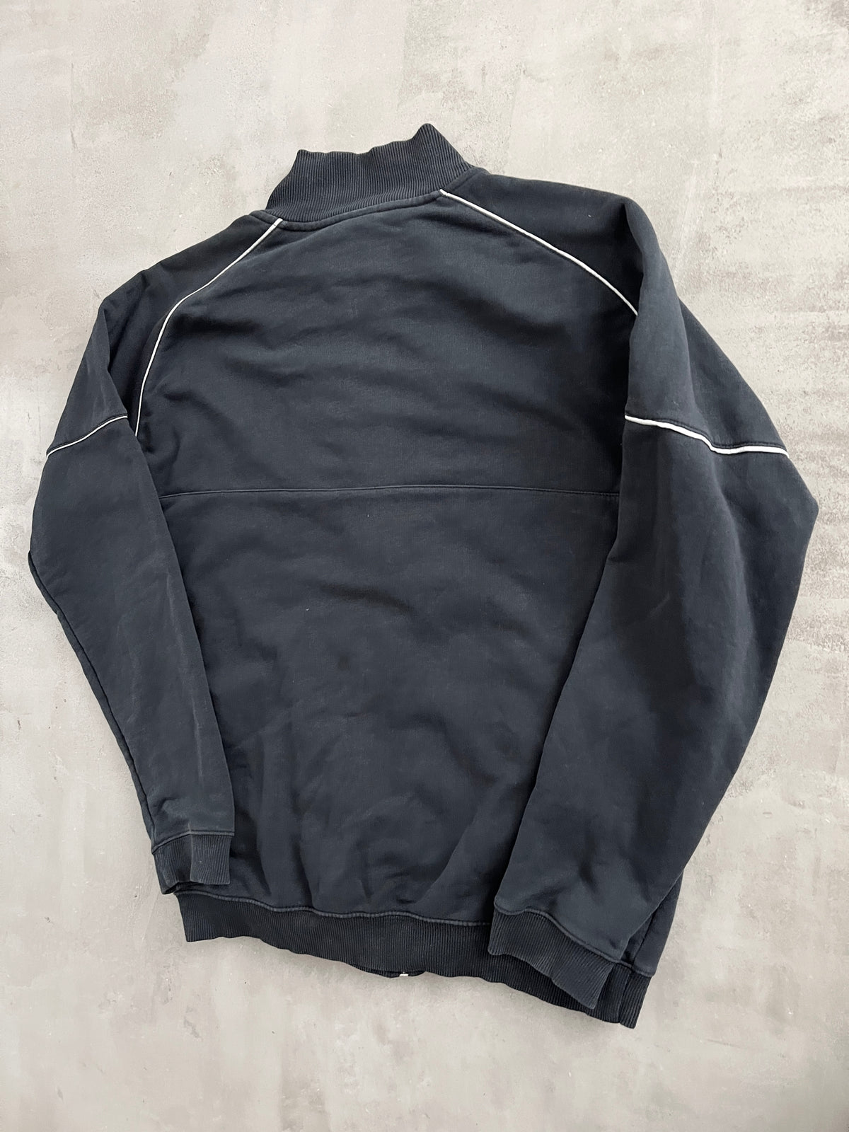 BLACK NIKE TRACK JACKET - 2000S - L