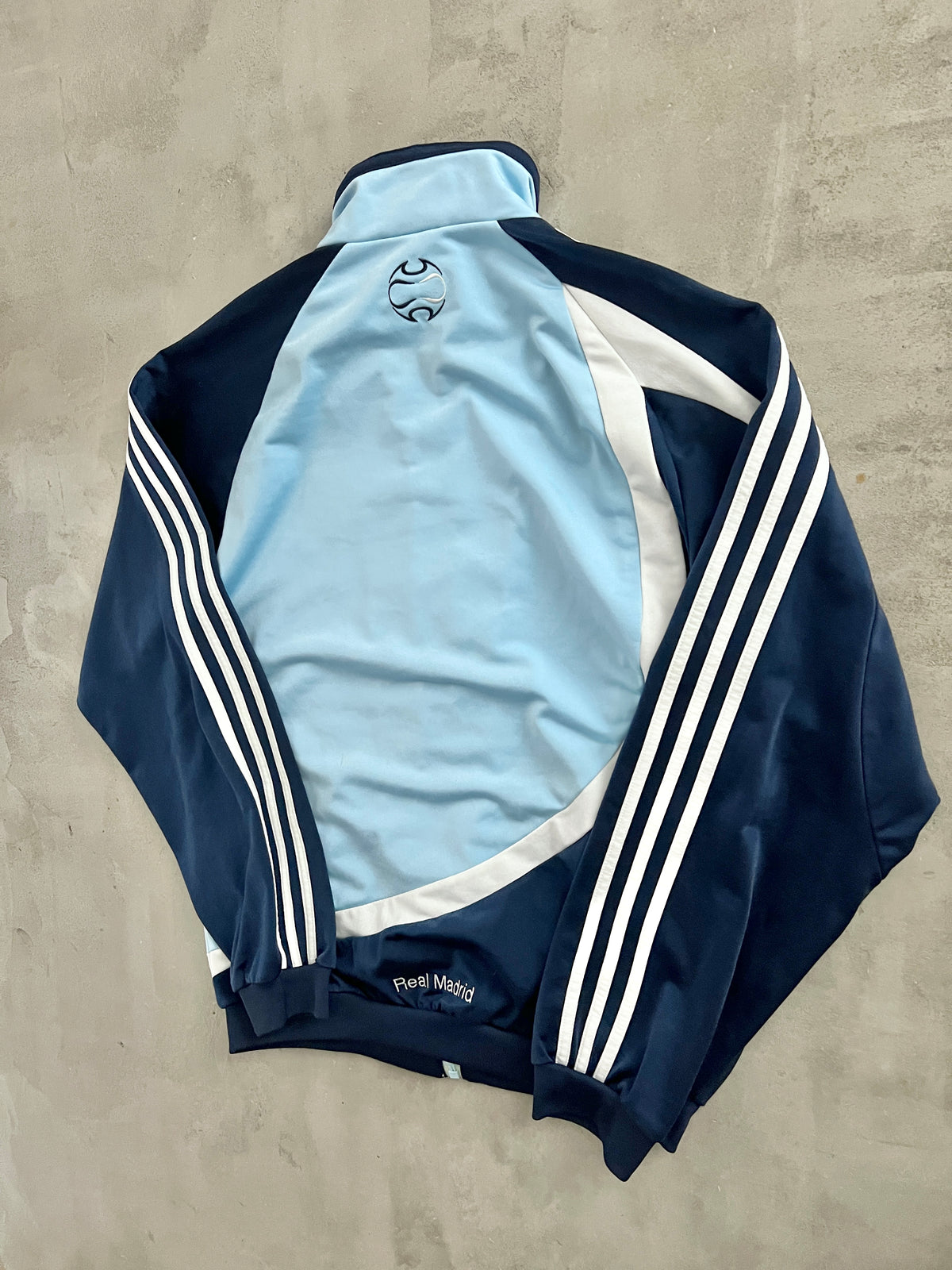 BABY BLUE REAL MADRID JACKET - 2000S - S/M