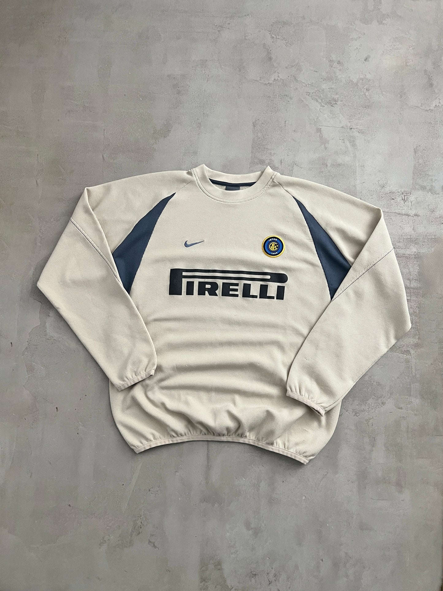 CREME INTER MILAN NIKE SWEATER - 2000S - L