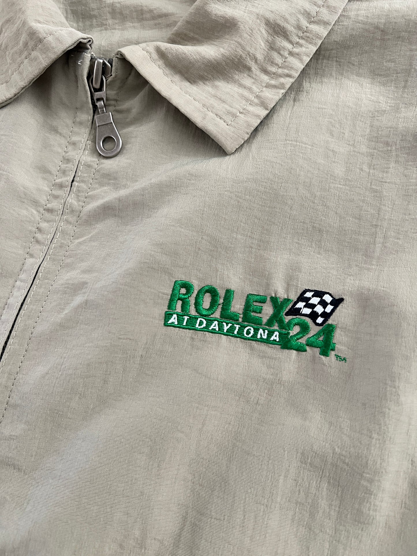 BEIGE ROLEX 24H DAYTONA RACING JACKET - 1990S - XL