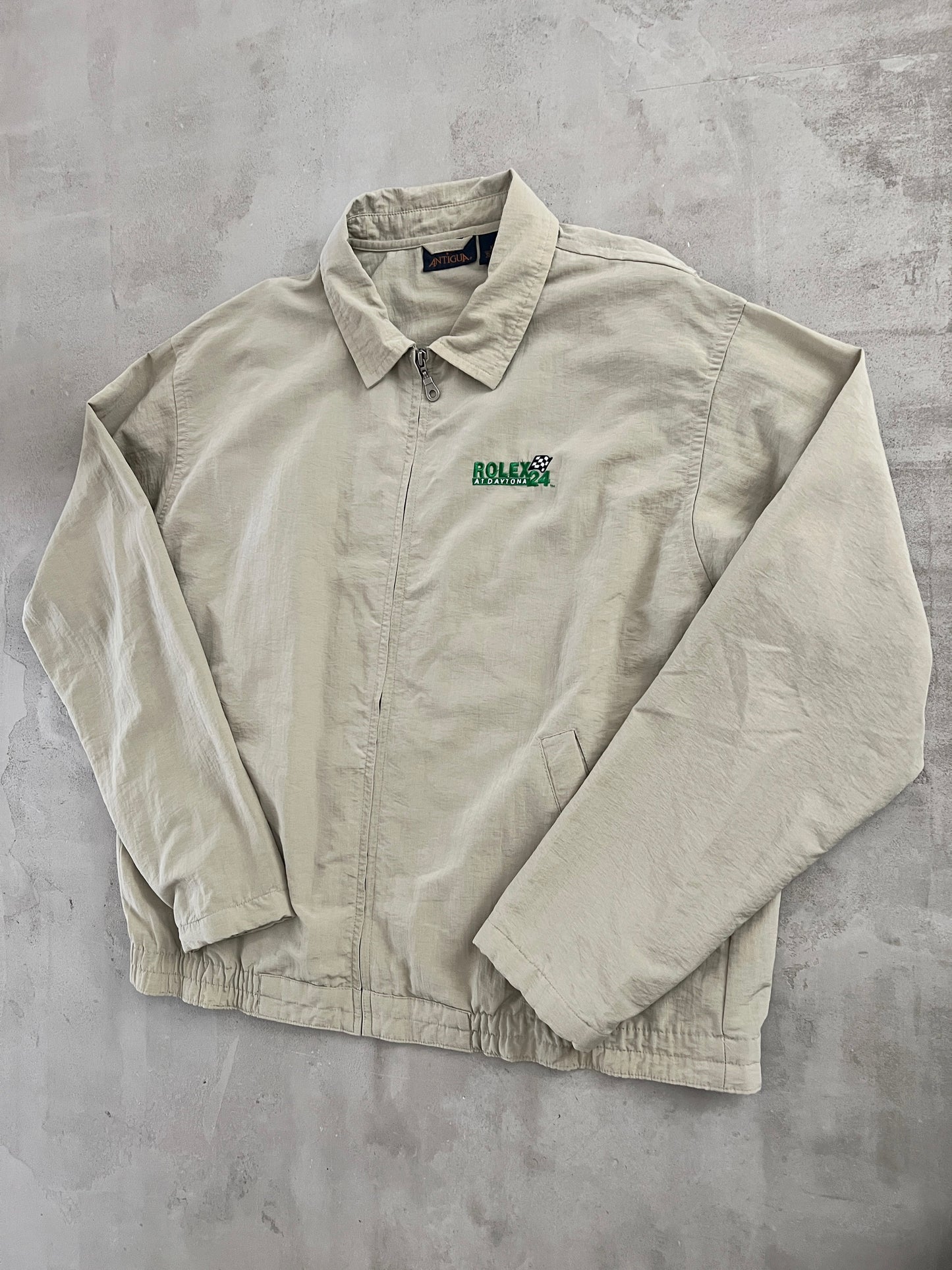 BEIGE ROLEX 24H DAYTONA RACING JACKET - 1990S - XL
