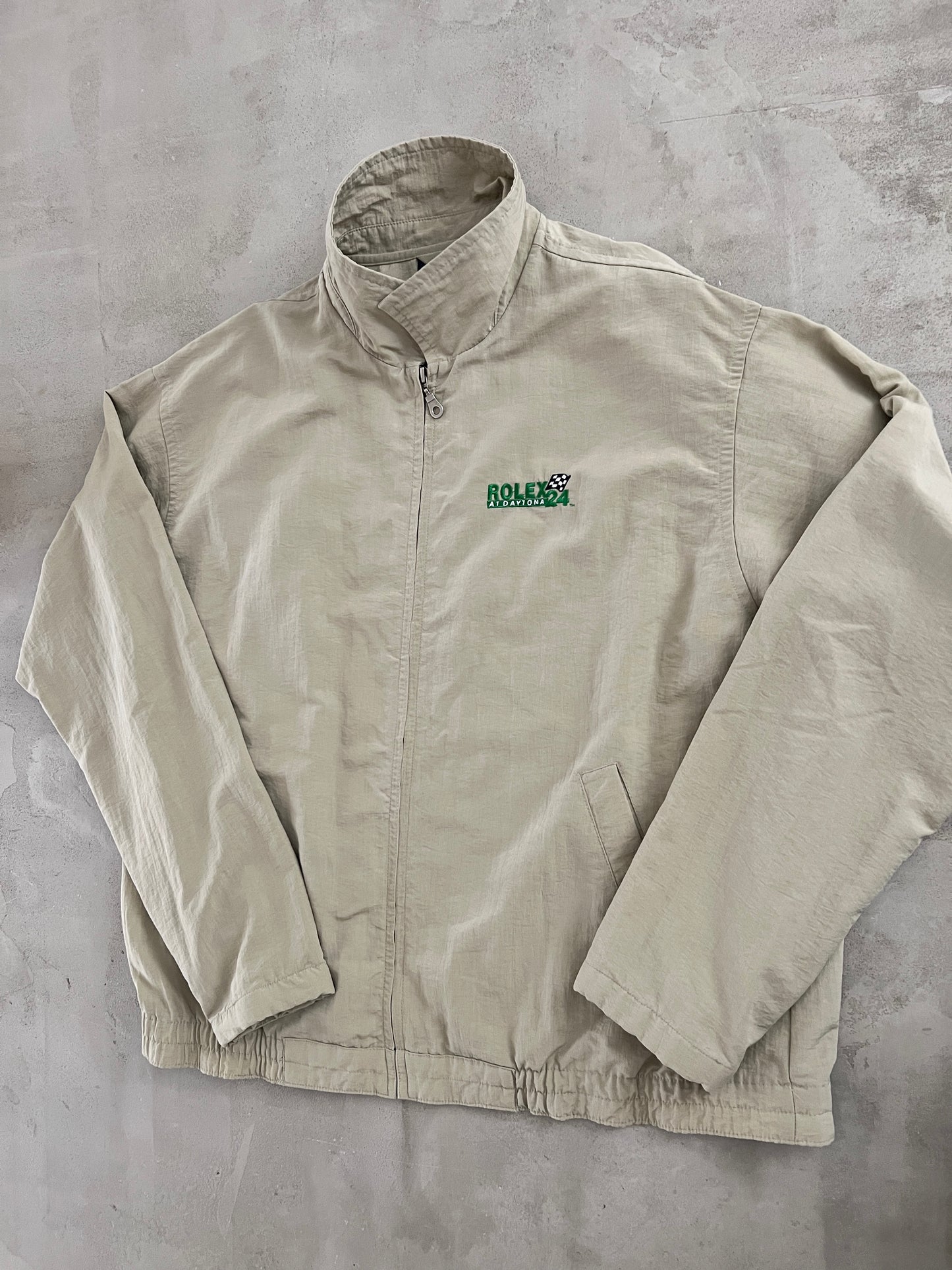 BEIGE ROLEX 24H DAYTONA RACING JACKET - 1990S - XL