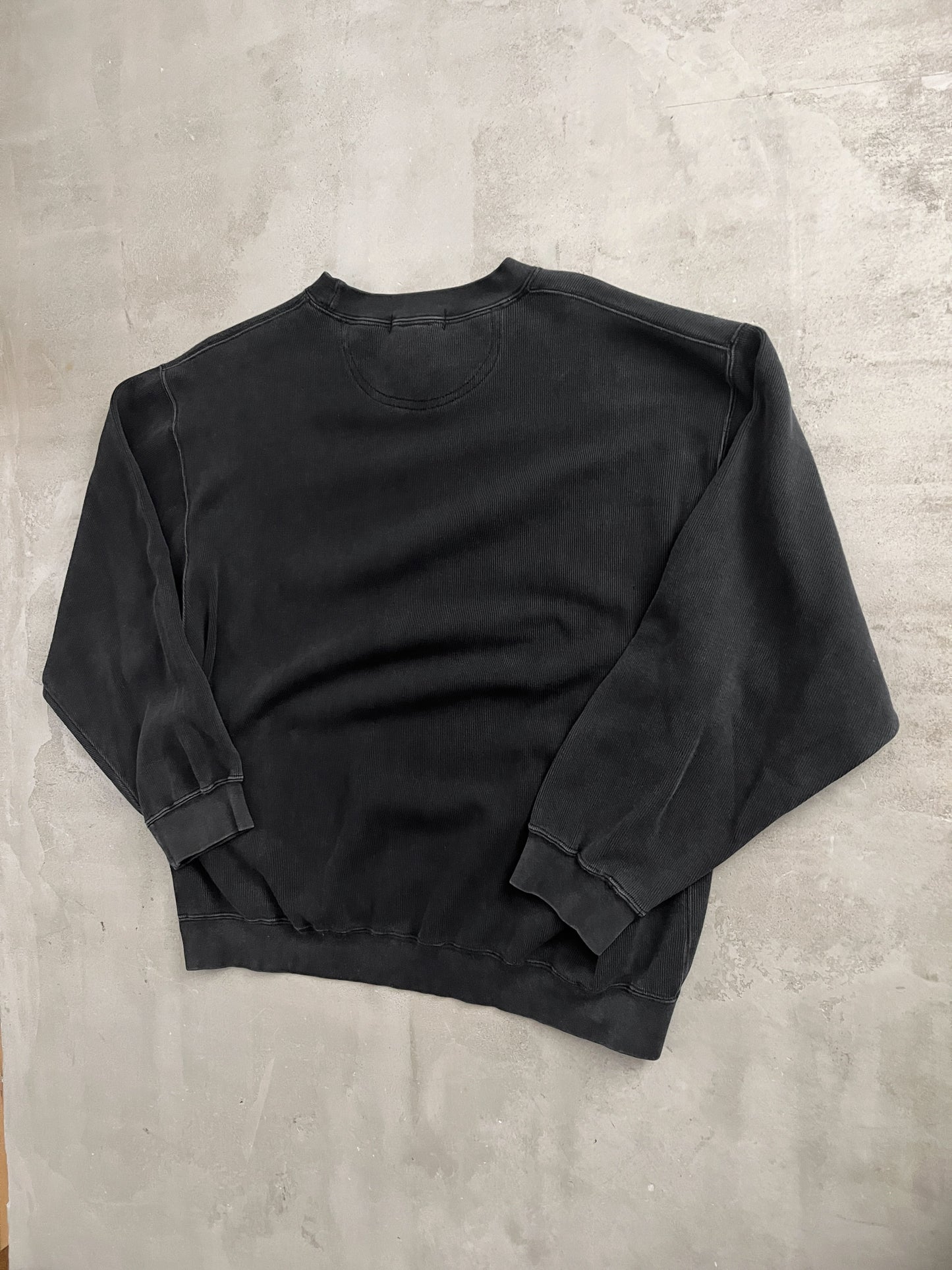 BLACK PORSCHE SWEATER - 1990S - M
