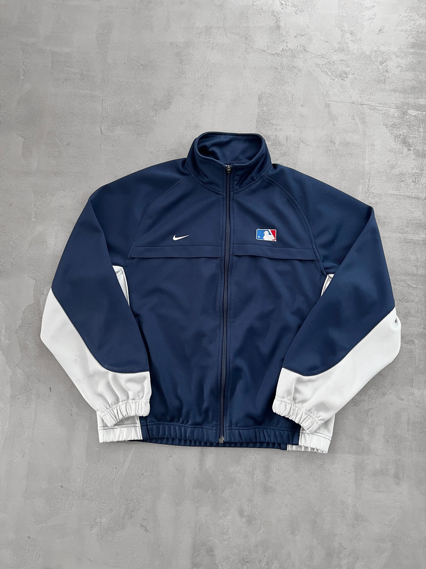 NAVY NIKE MLB BASEBALL JACKET - 1990S - L/M