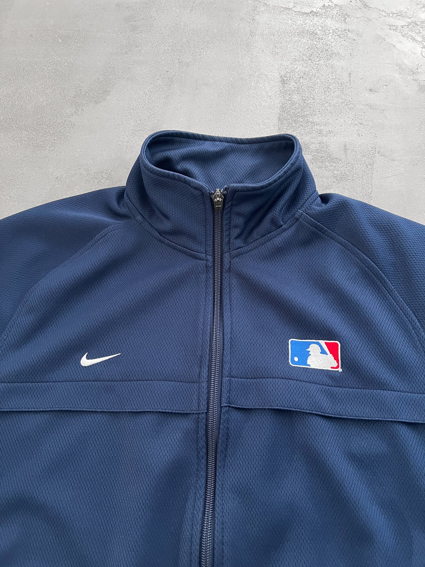 NAVY NIKE MLB BASEBALL JACKET - 1990S - L/M