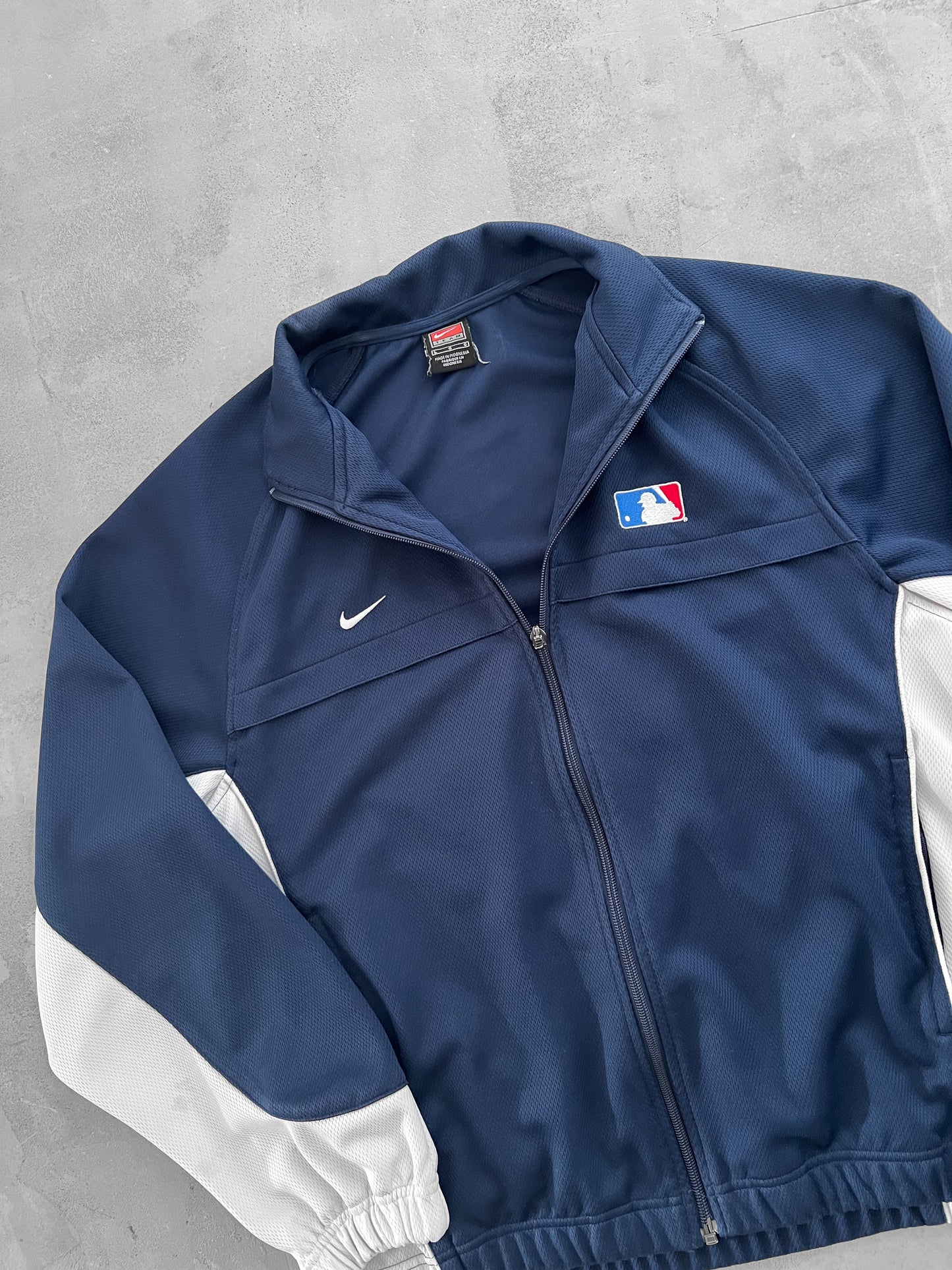 NAVY NIKE MLB BASEBALL JACKET - 1990S - L/M