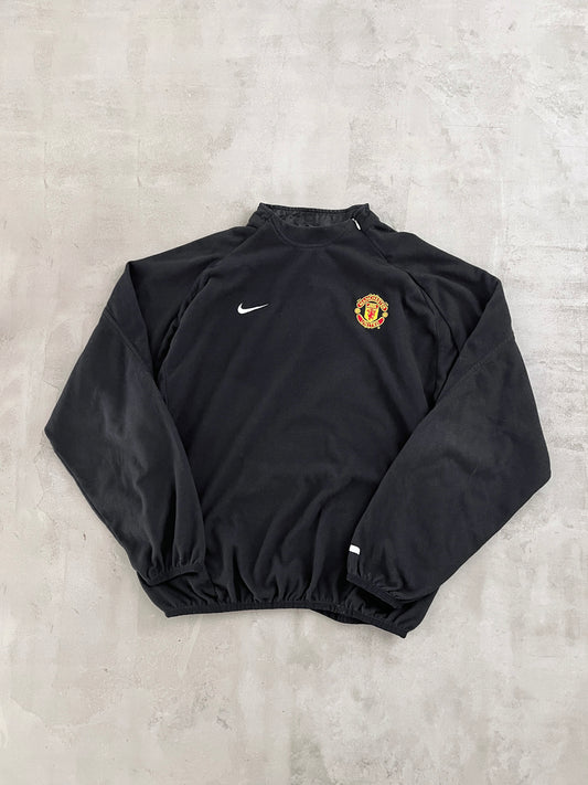 BLACK MANCHESTER UNITED NIKE FLEECE - 2000S - L