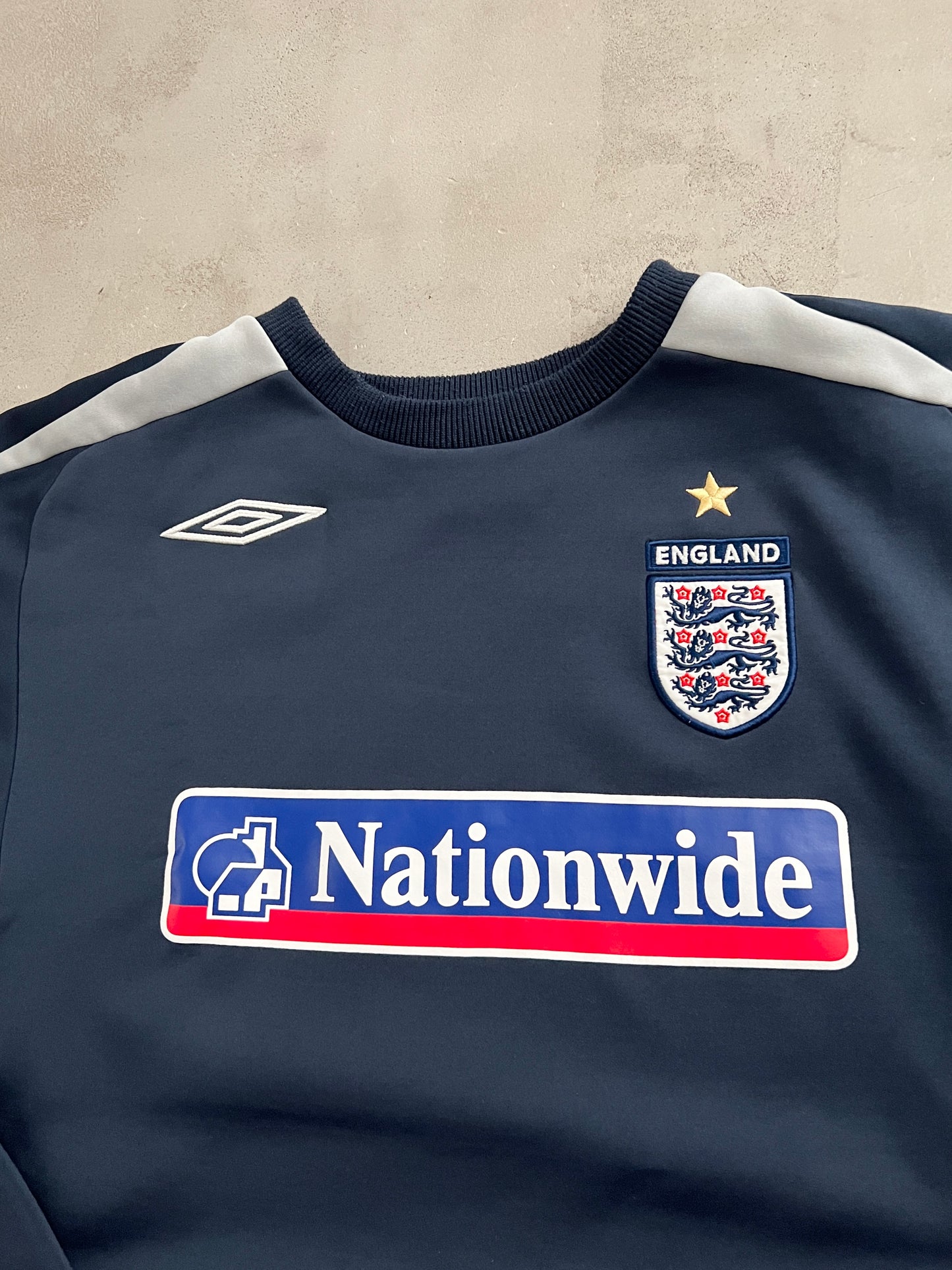 NAVY ENGLAND UMBRO SWEATER - 2000S - L/M