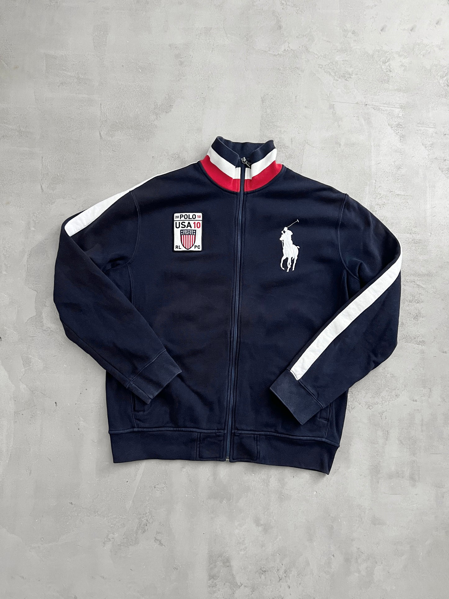 NAVY POLO RALPH LAUREN JACKET - 2000S - L/M