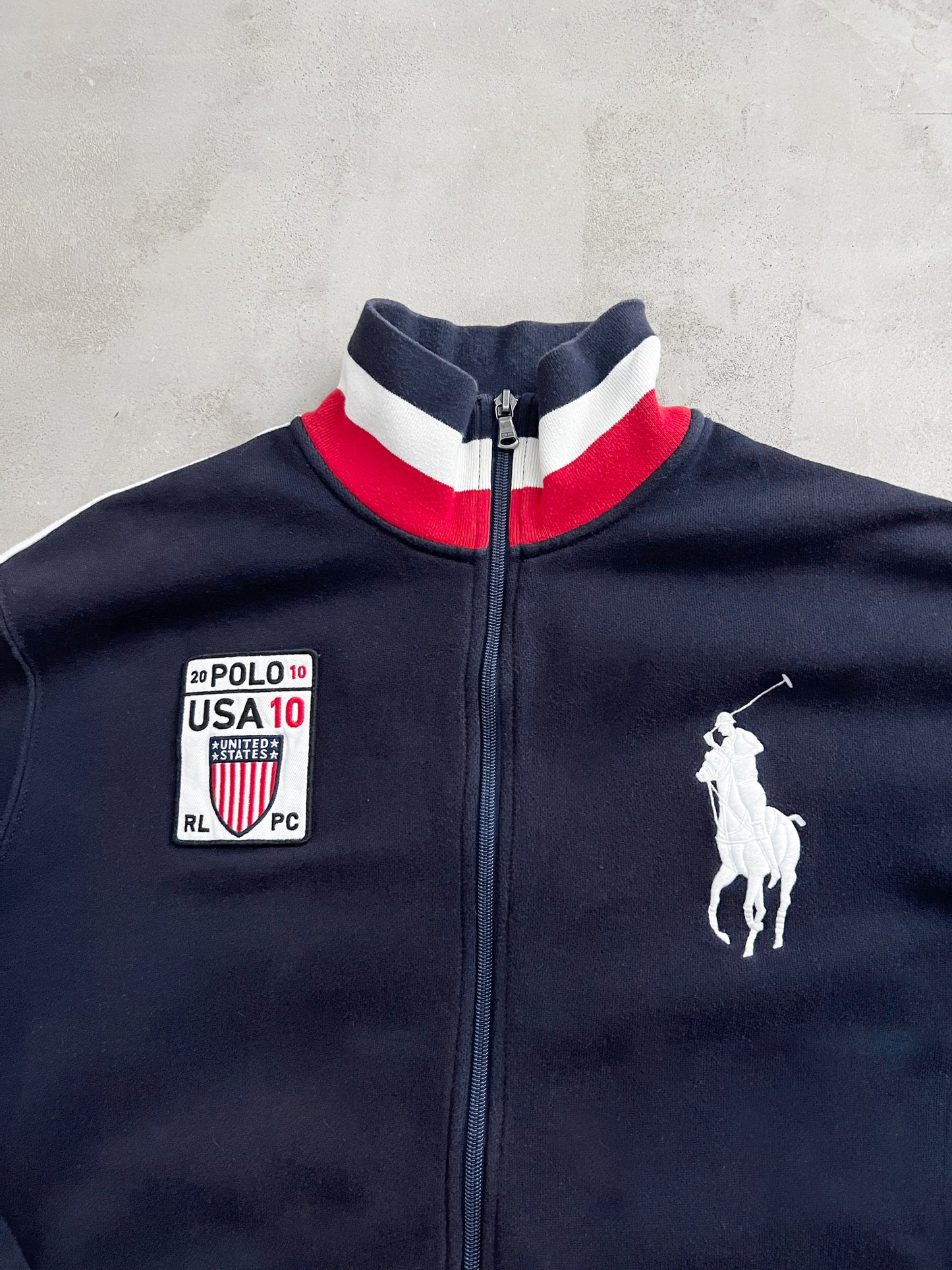 NAVY POLO RALPH LAUREN JACKET - 2000S - L/M