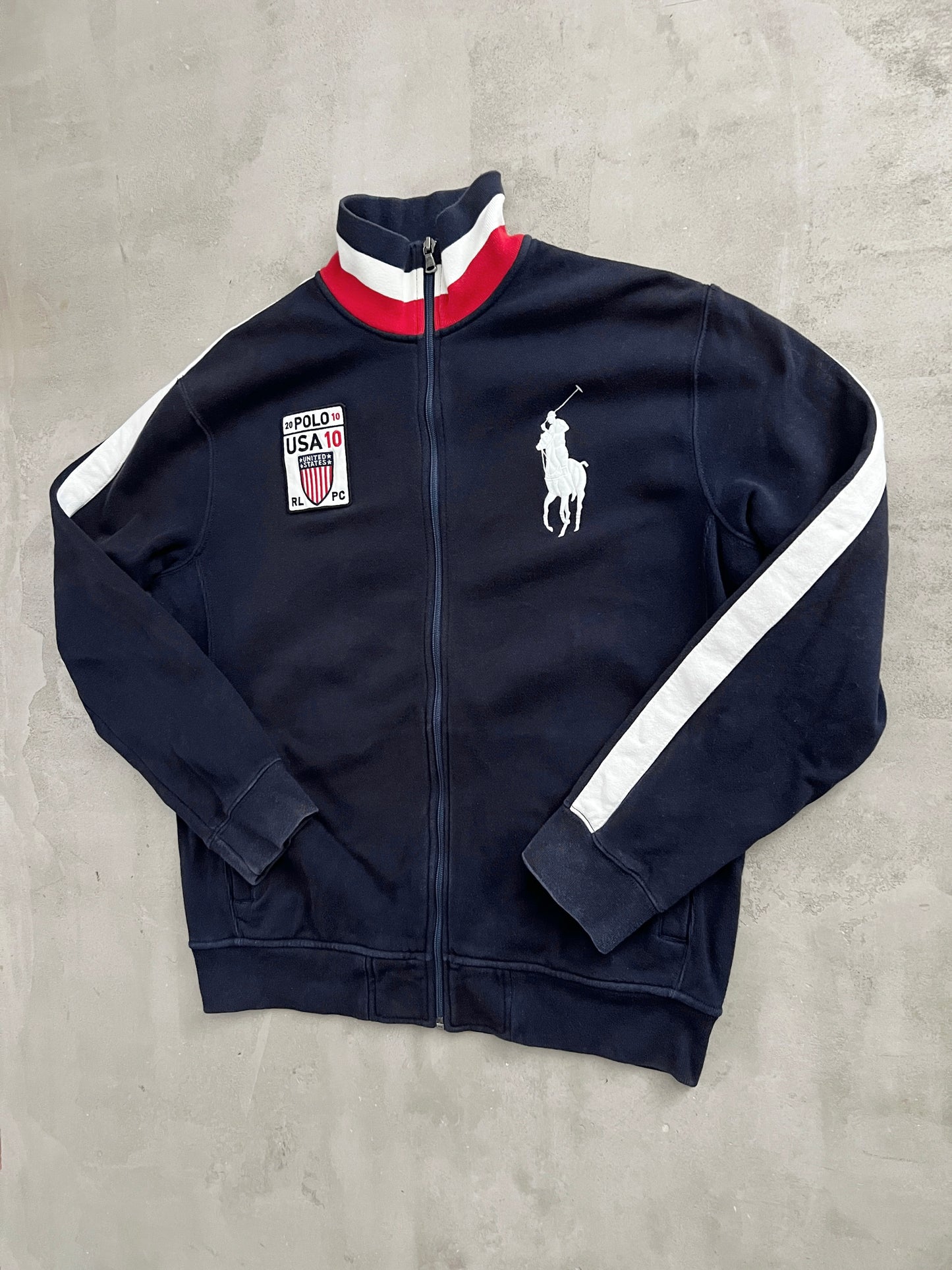NAVY POLO RALPH LAUREN JACKET - 2000S - L/M