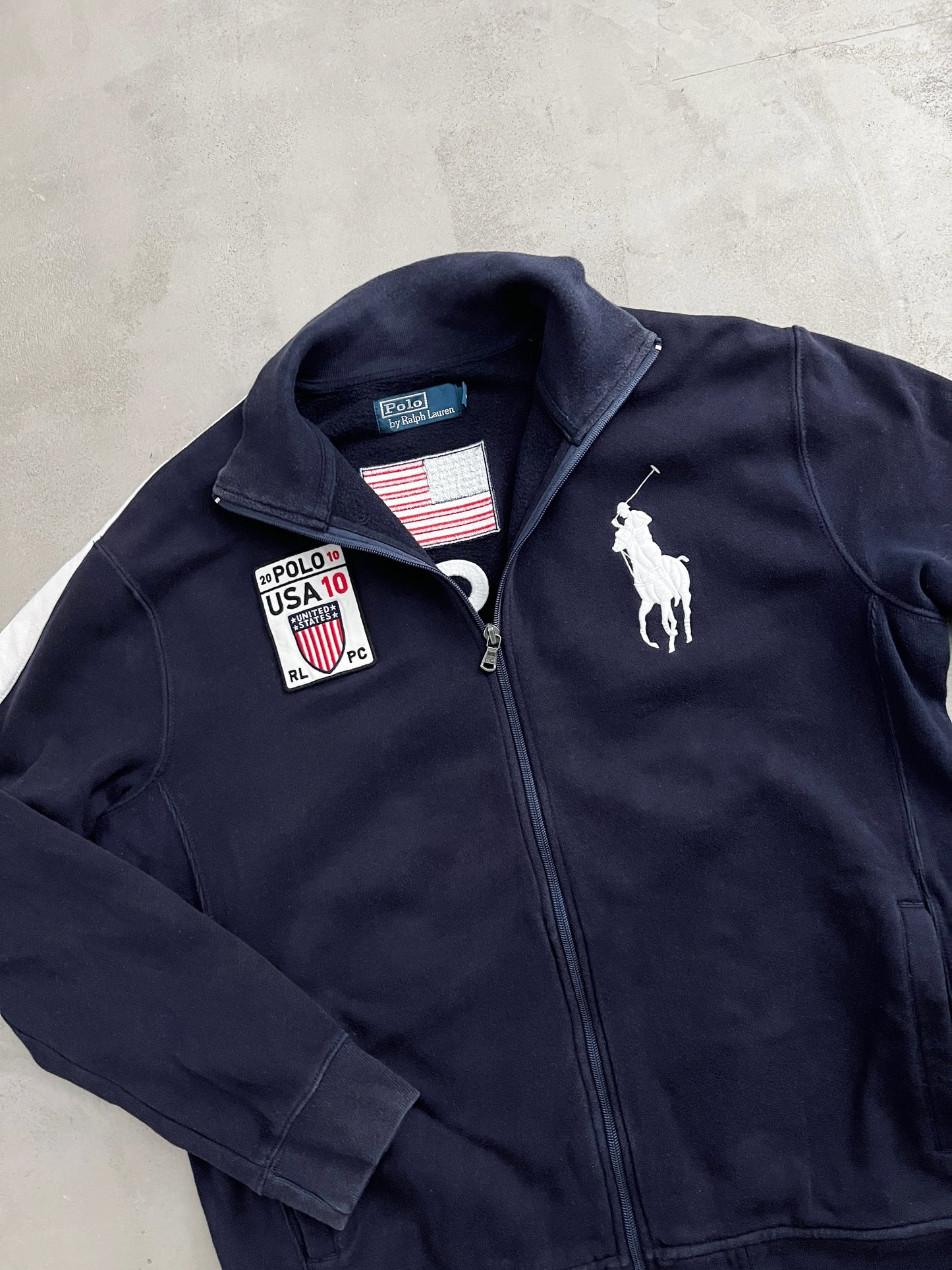 NAVY POLO RALPH LAUREN JACKET - 2000S - L/M