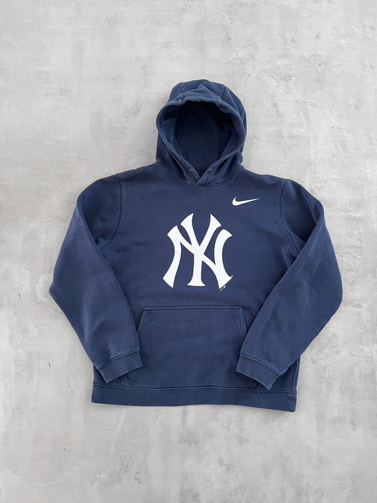 NAVY YANKEES NIKE HOODIE - 2000S - M